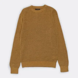Beams Clothing 7G Cashmere/Silk Crew - Camel