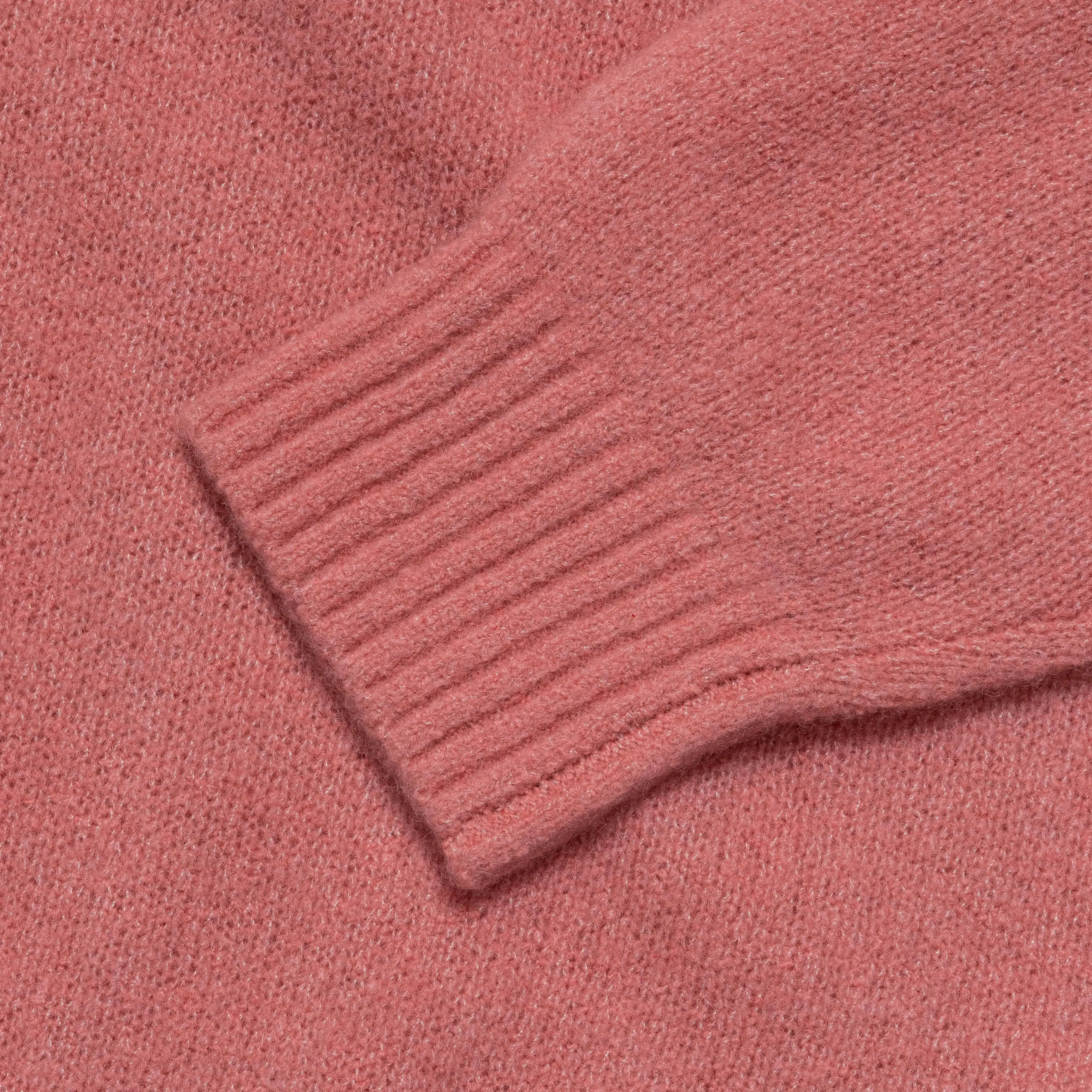 Beams Clothing 7G Cashmere/Silk Crew - Pink