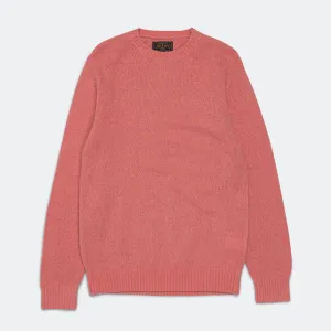 Beams Clothing 7G Cashmere/Silk Crew - Pink