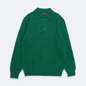 Beams Clothing 9G Knit Polo - Brite Green