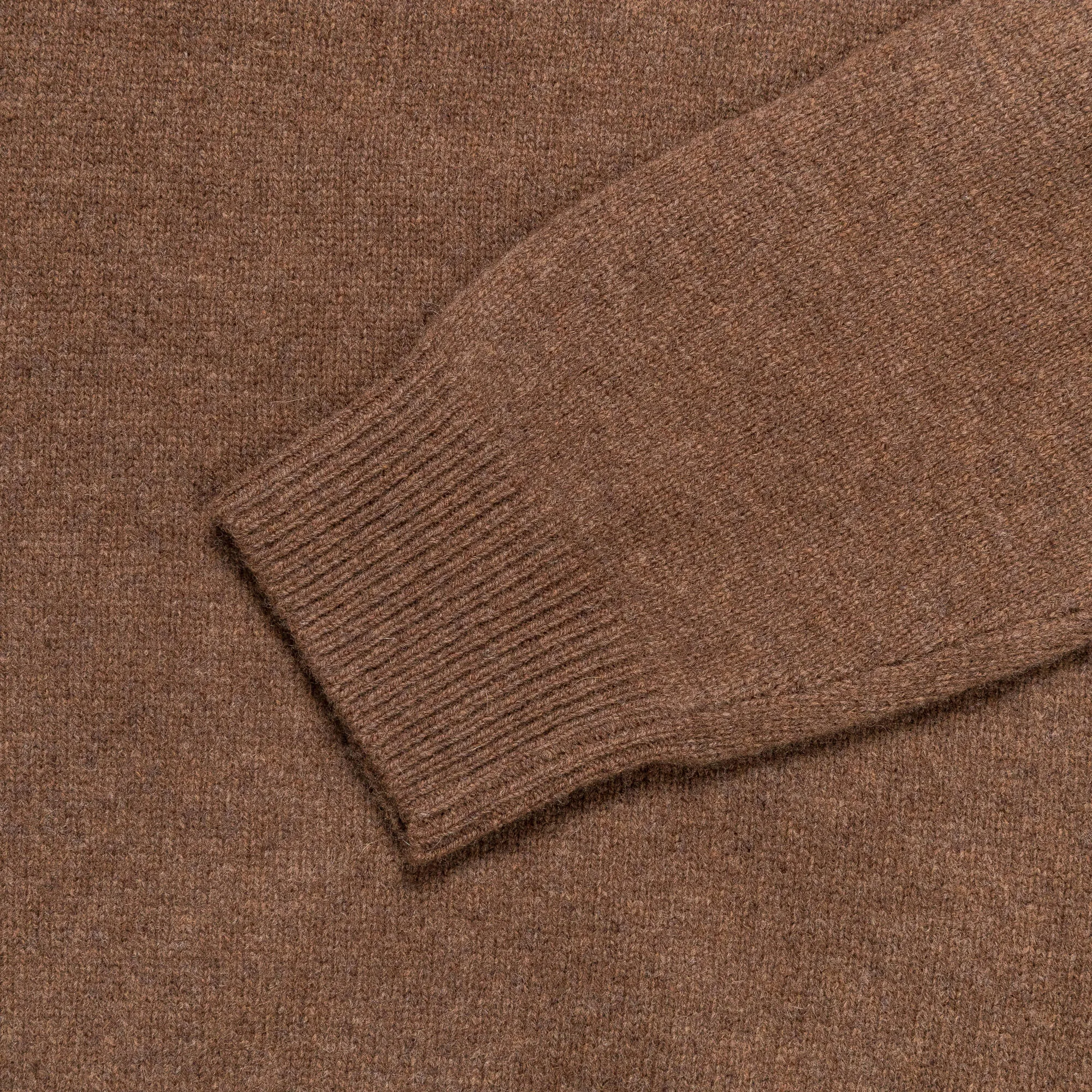 Beams Clothing 9G Knit Polo - Brown
