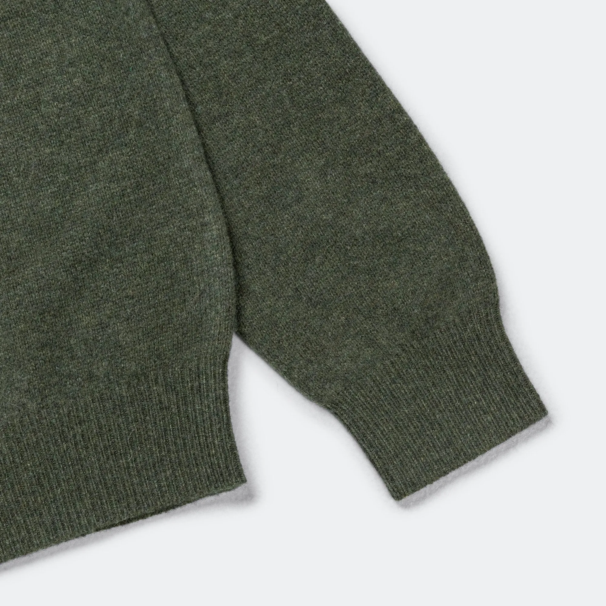 Beams Clothing 9G Knit Polo - Green