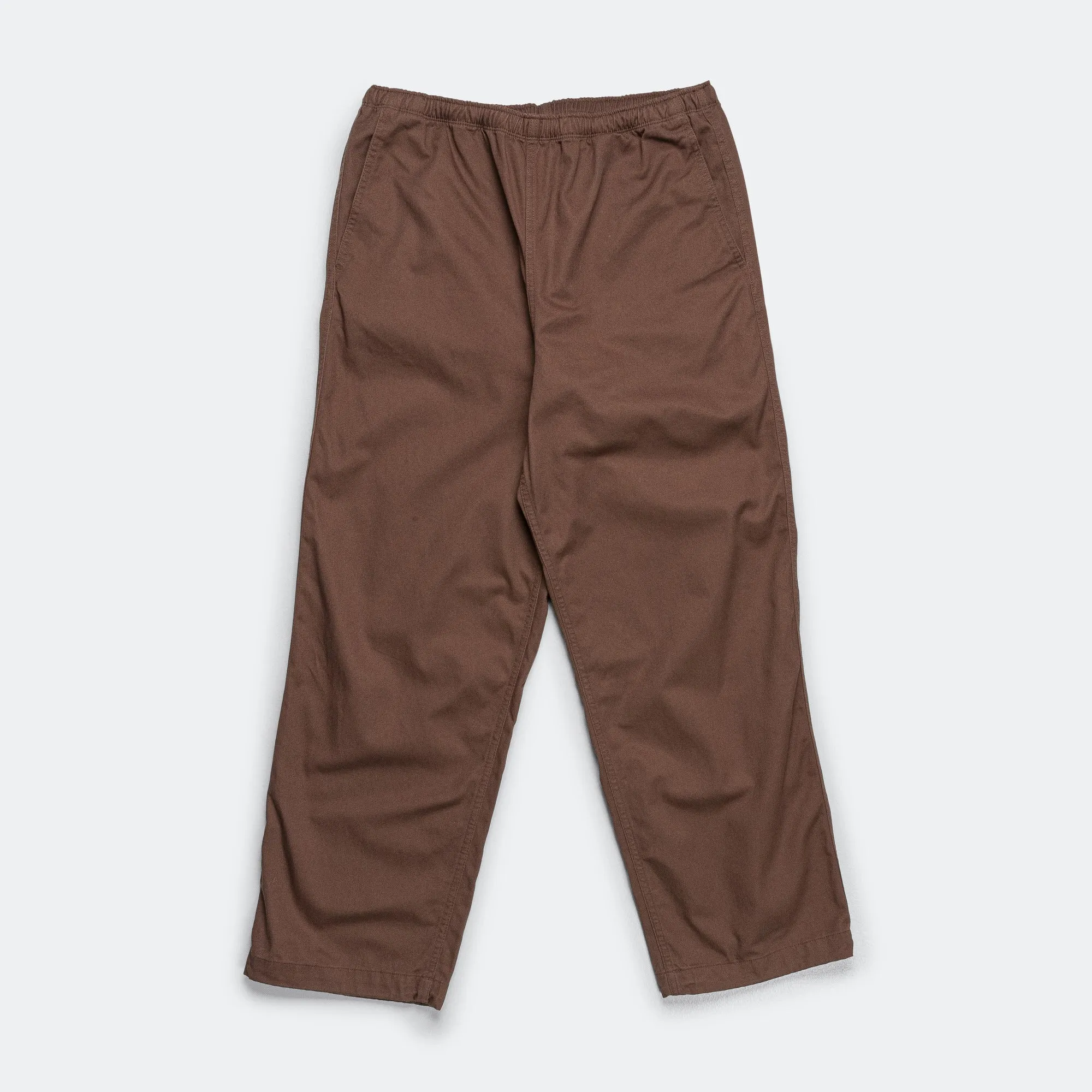 Beams Clothing Basic Twill Easy Trousers - Brown