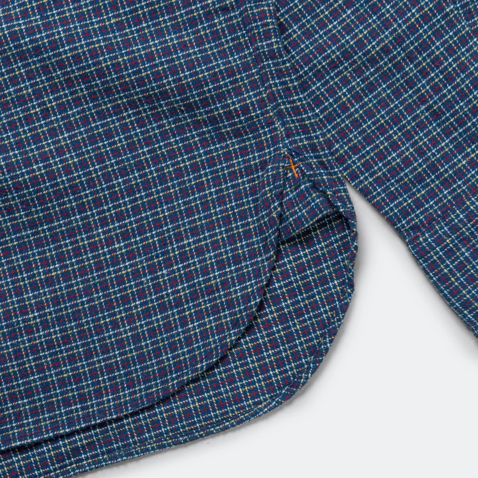 Beams Clothing B.D. Mini Plaid Flannel - Blue