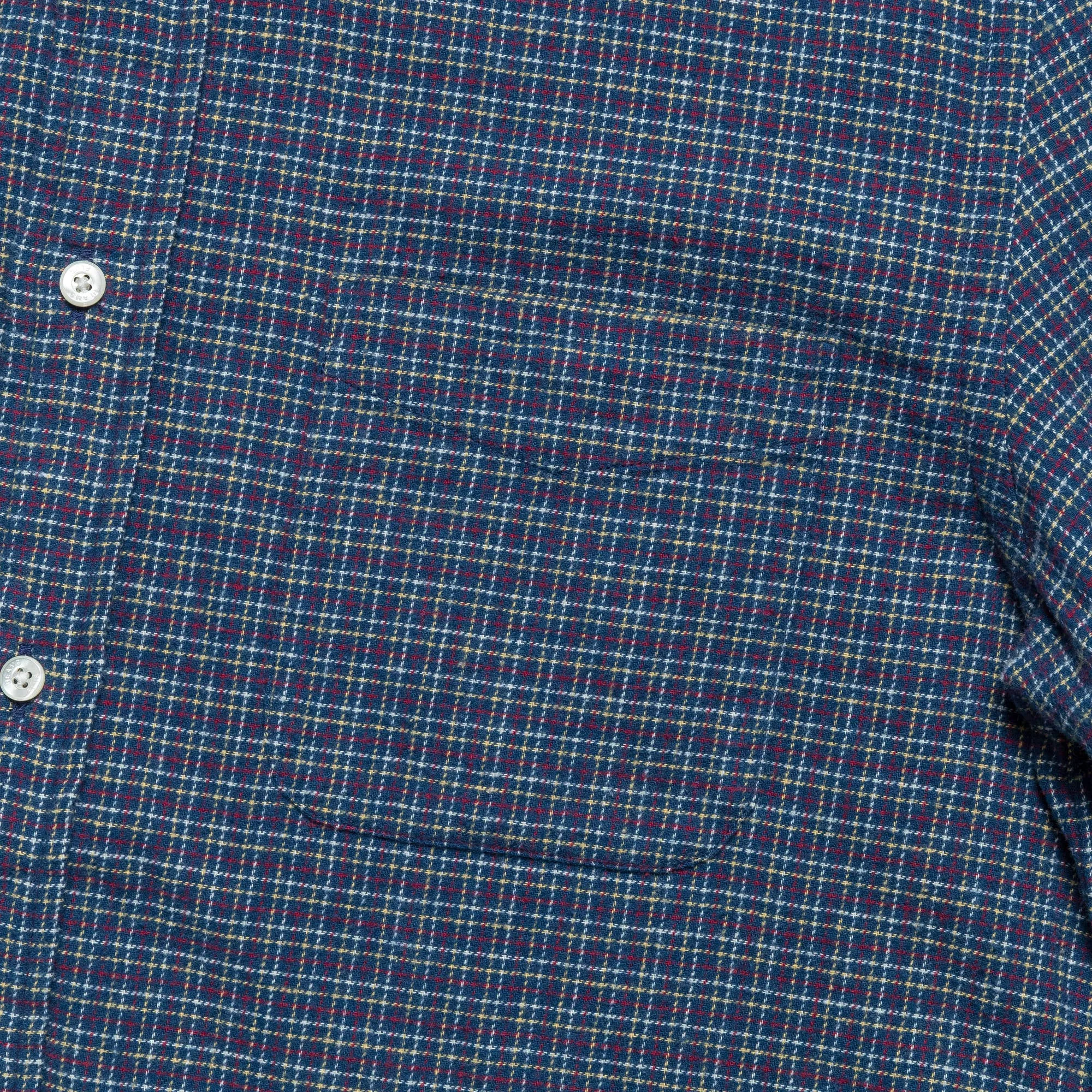 Beams Clothing B.D. Mini Plaid Flannel - Blue