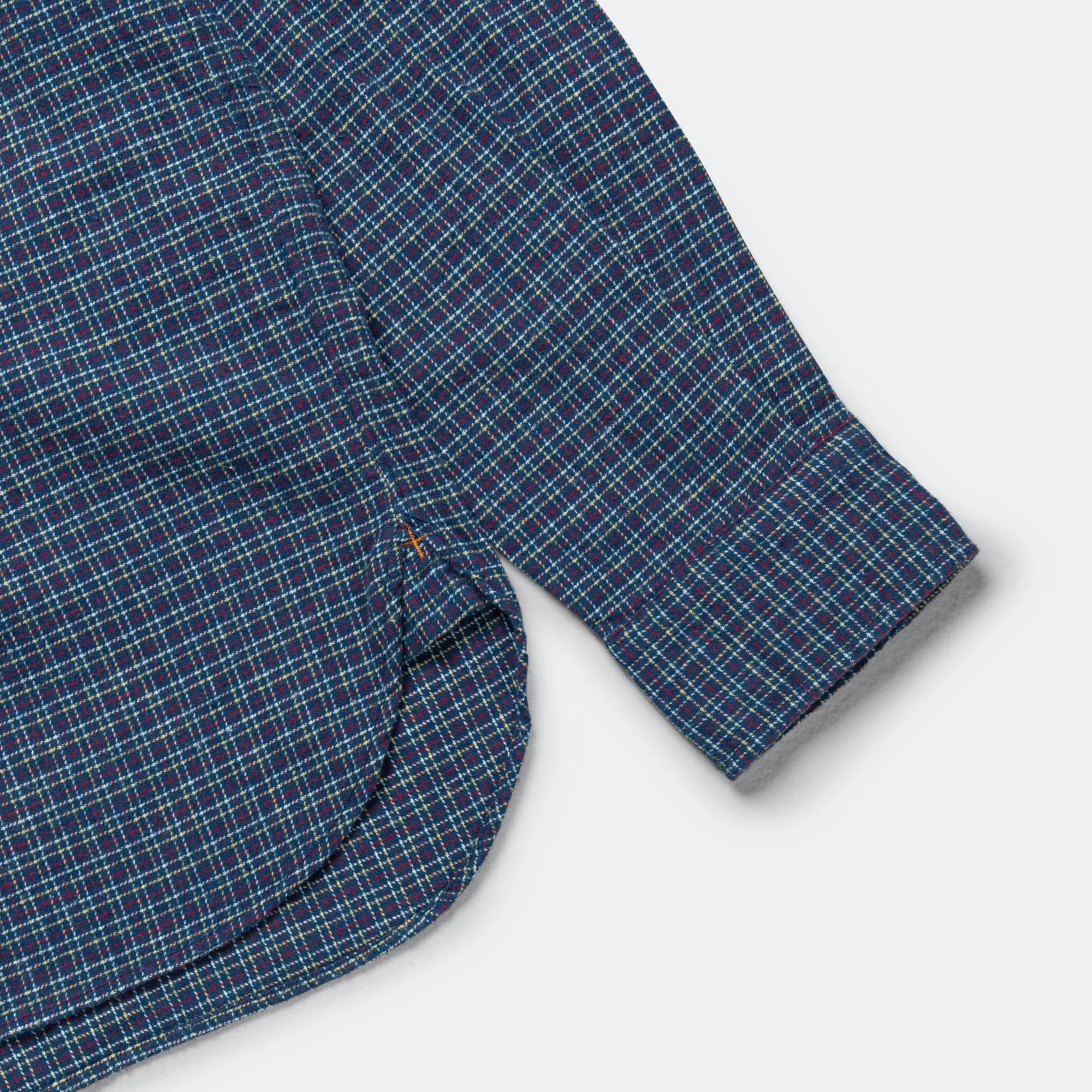 Beams Clothing B.D. Mini Plaid Flannel - Blue