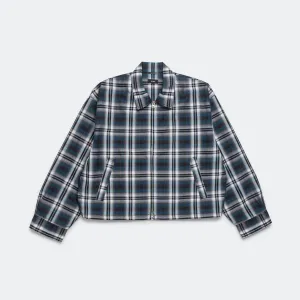 Beams Clothing BSL Short Plaid Blouson - Navy