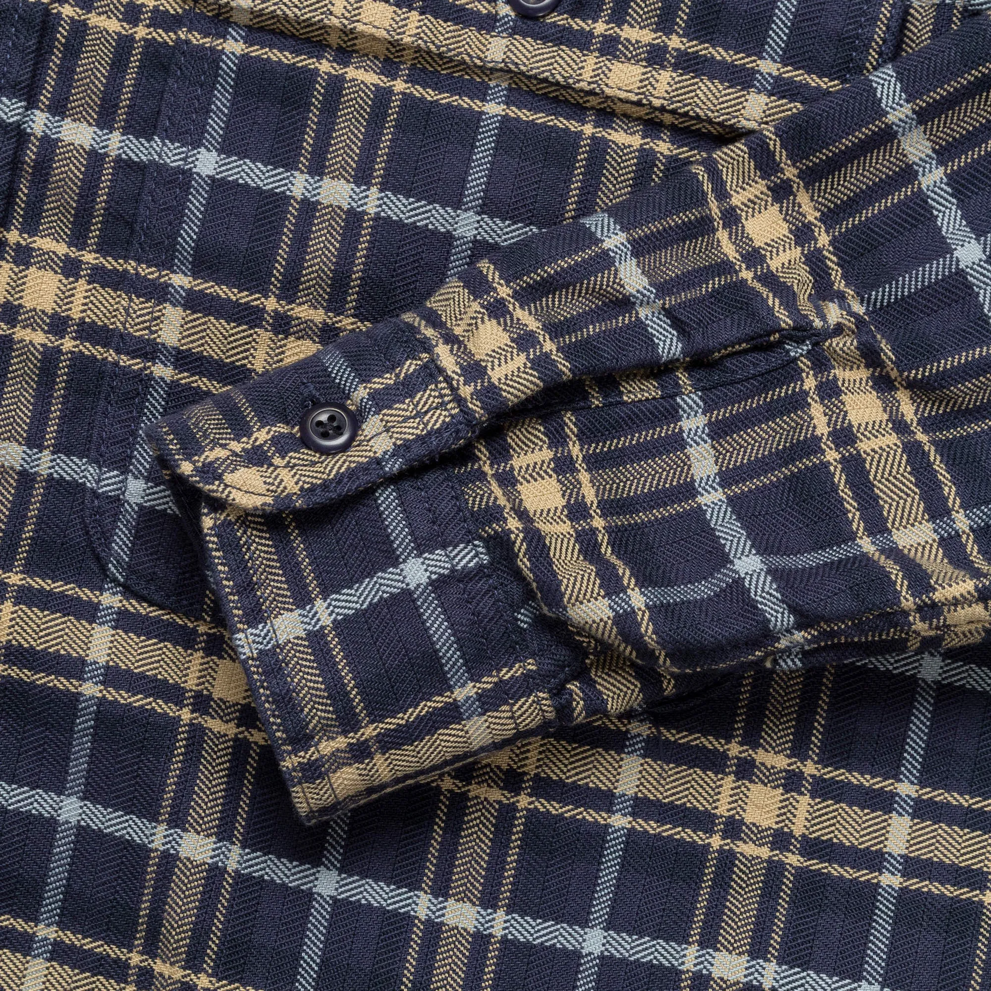 Beams Clothing BSL Short Plaid Shirt - Navy