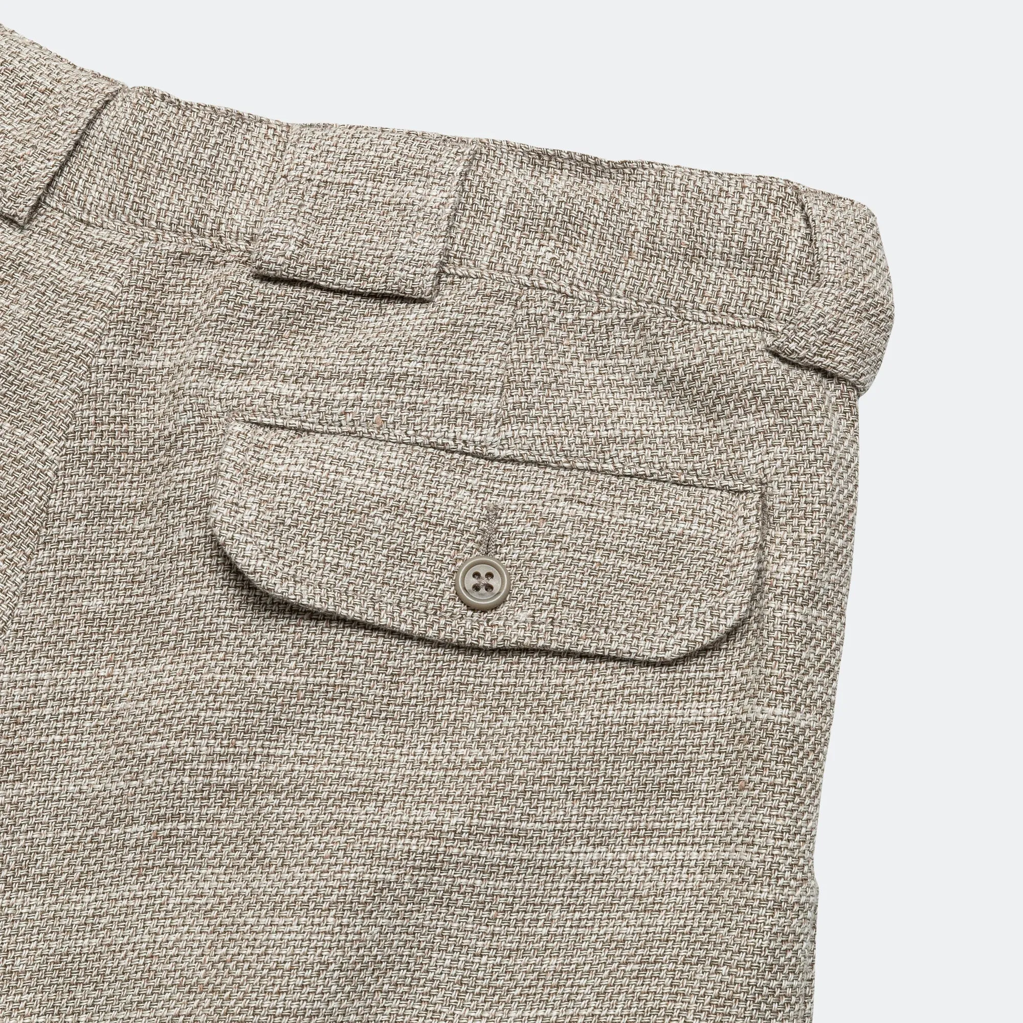 Beams Clothing Bush Pants ll Cotton Linen - Sand