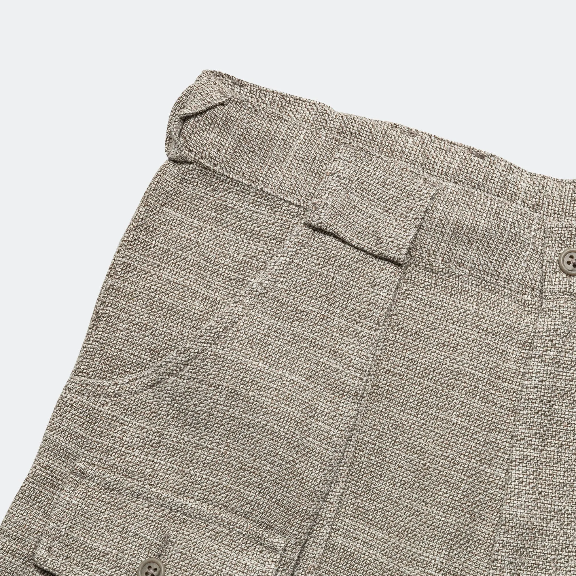 Beams Clothing Bush Pants ll Cotton Linen - Sand
