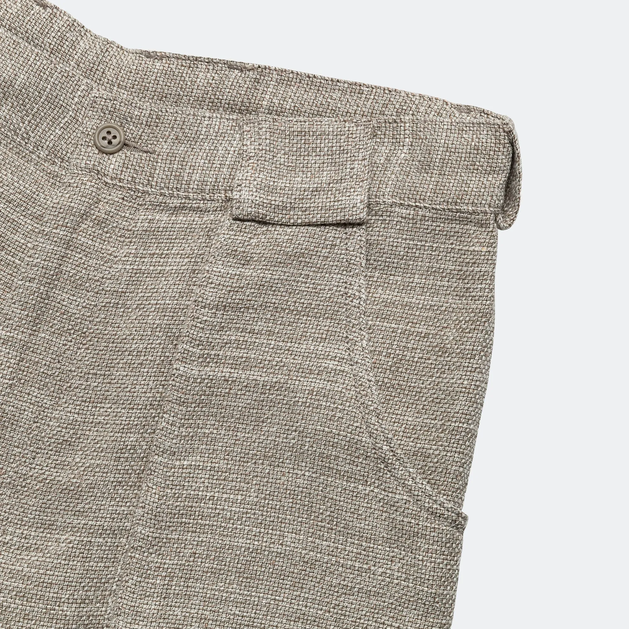 Beams Clothing Bush Pants ll Cotton Linen - Sand