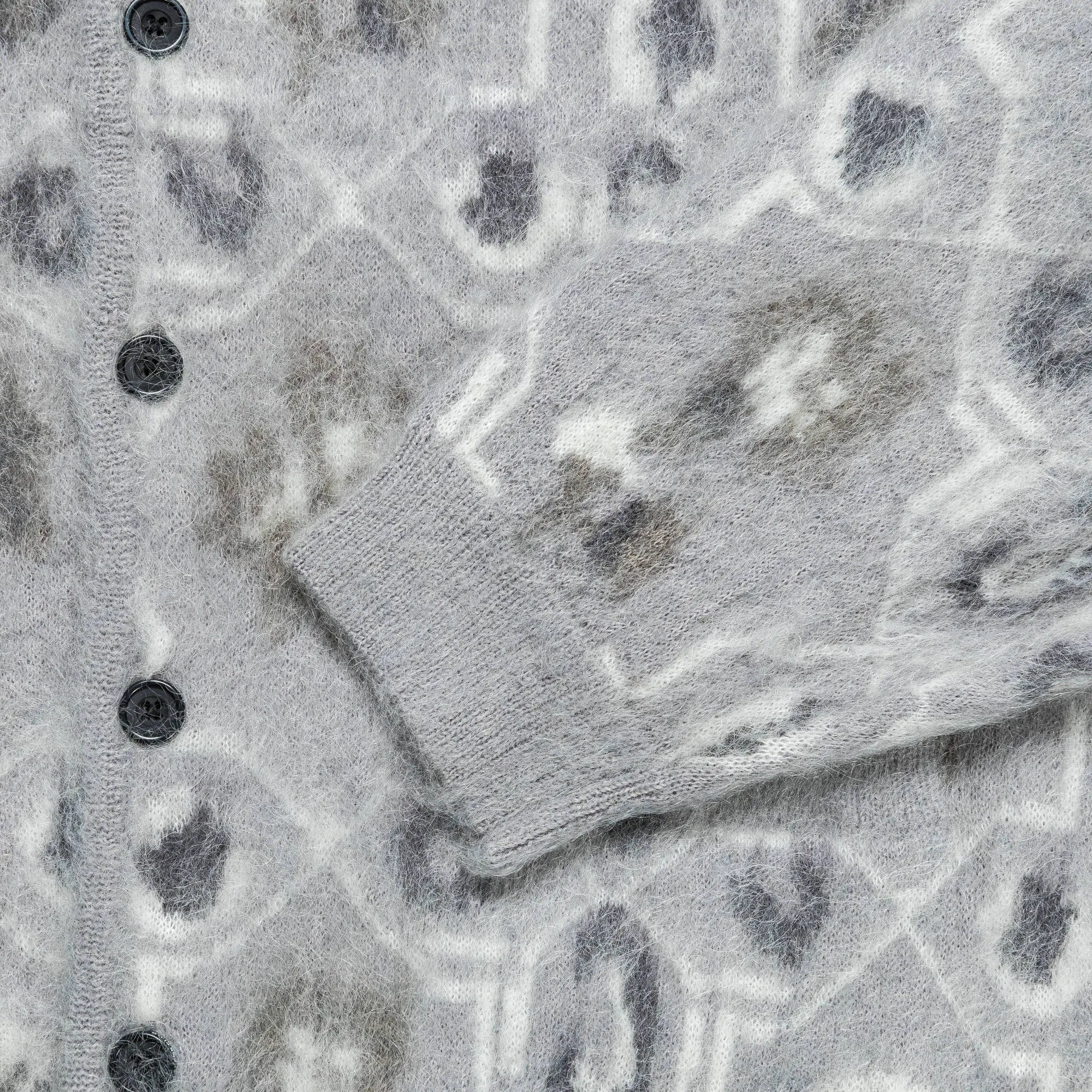 Beams Clothing Cardigan Botanical - Grey