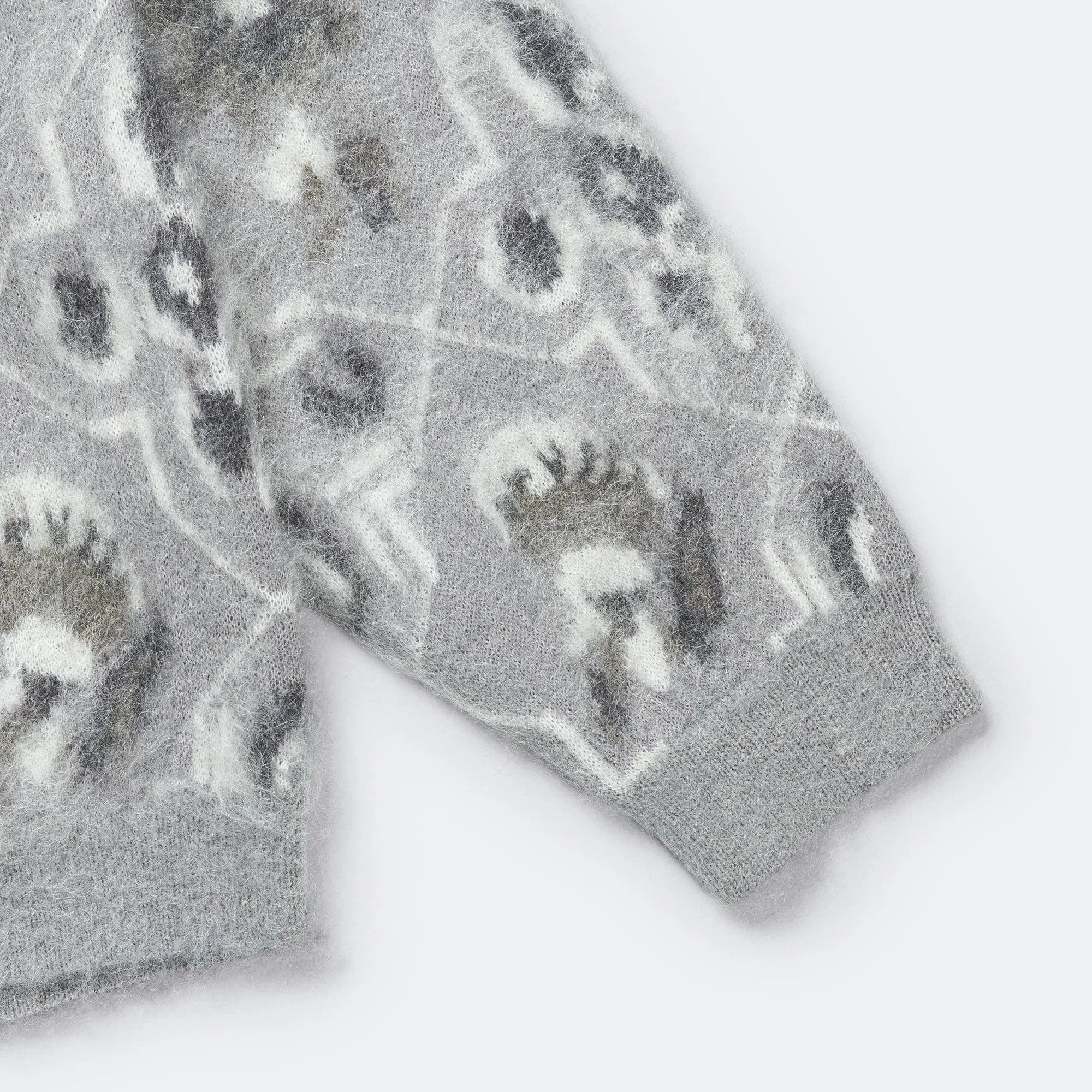 Beams Clothing Cardigan Botanical - Grey