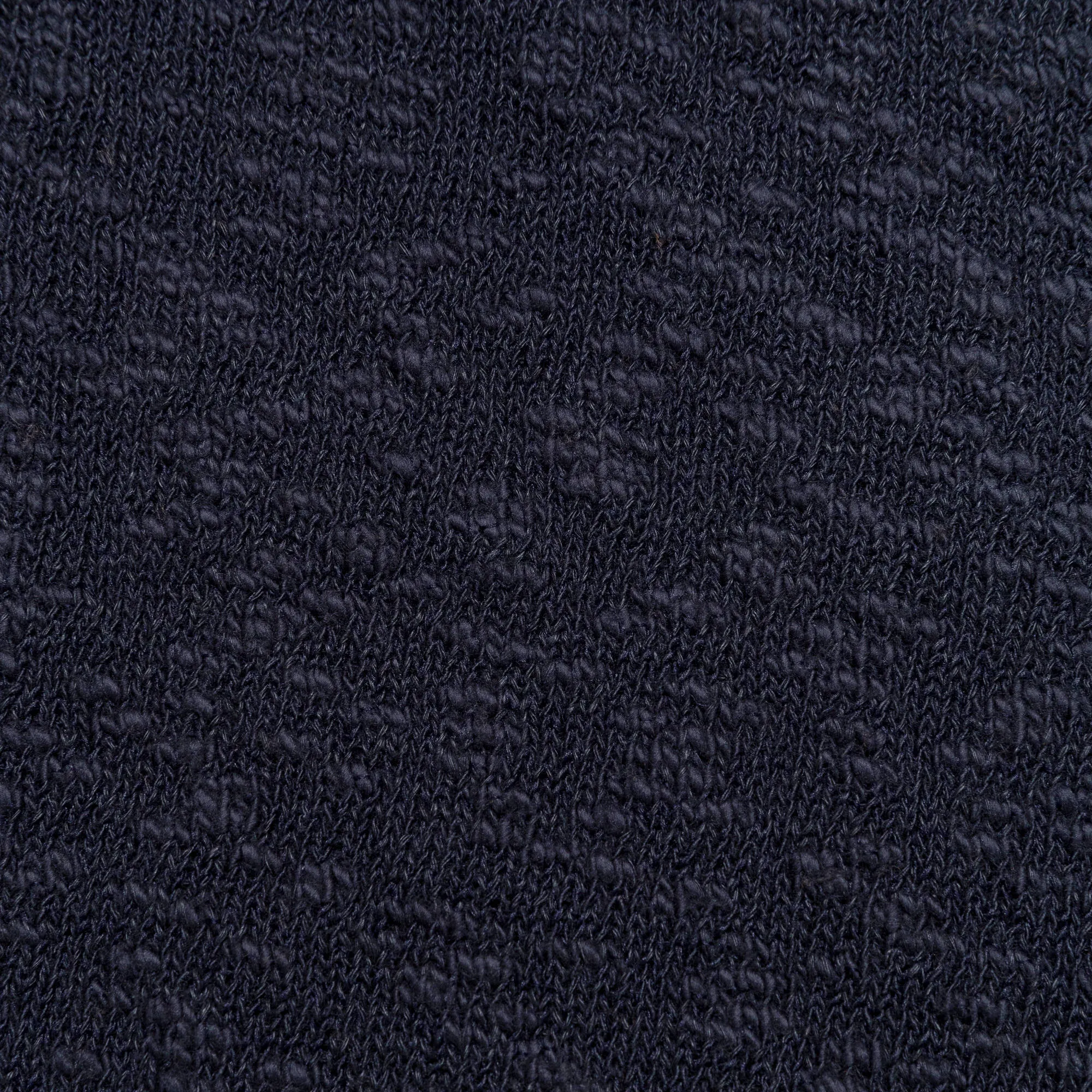 Beams Clothing Crew Cotton Hemp 5G - Navy