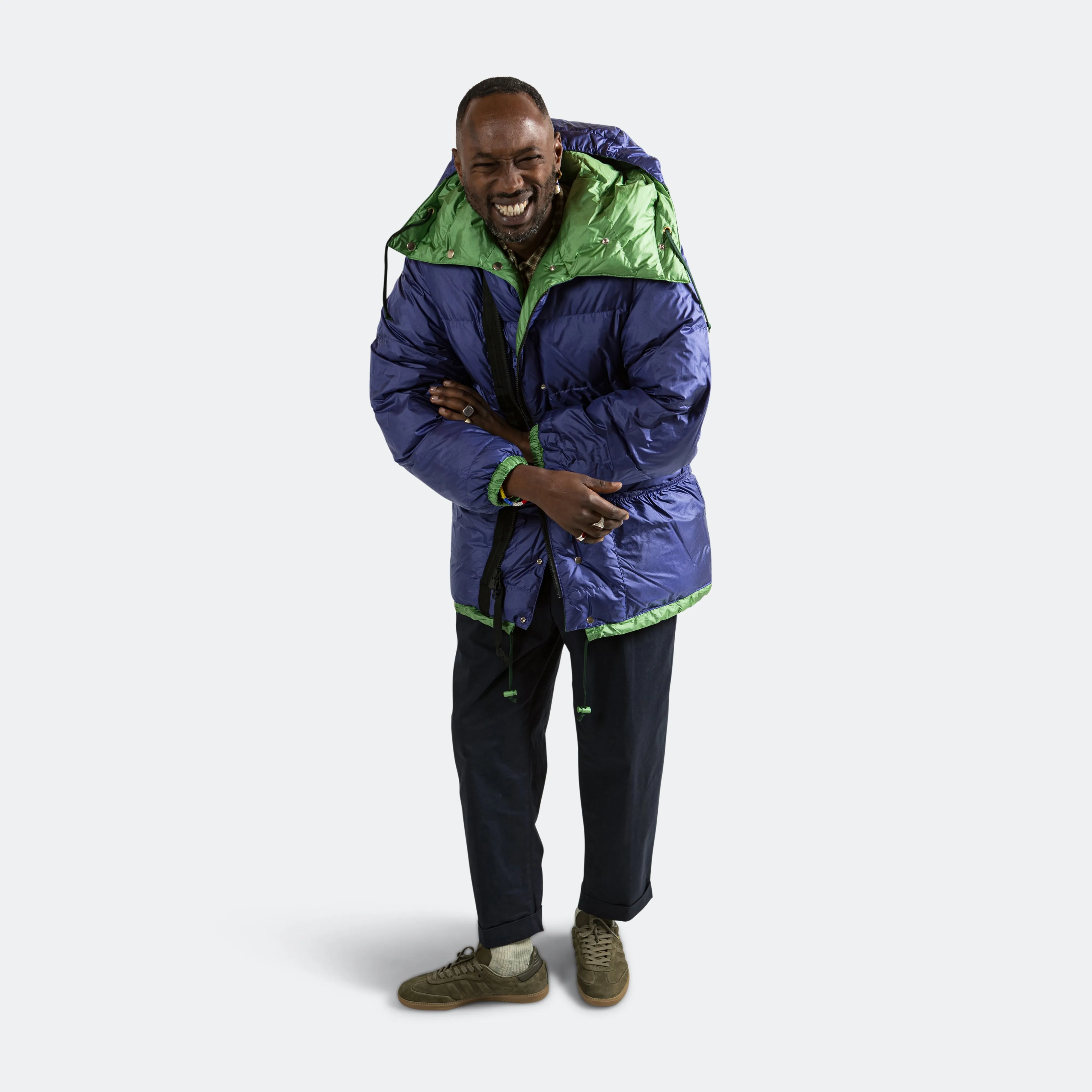 Beams Clothing Expedition Down Parka II - Kale/Eggplant