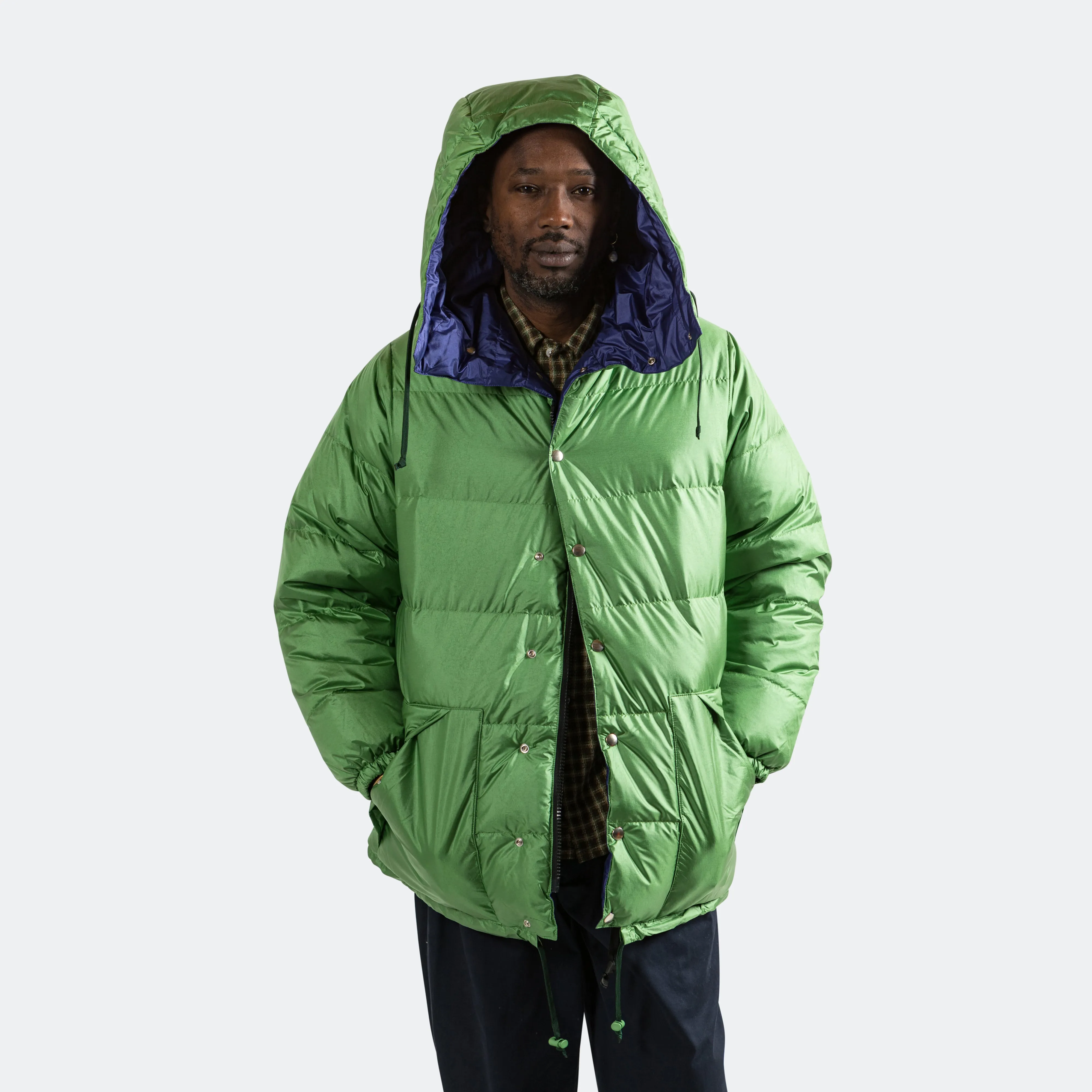 Beams Clothing Expedition Down Parka II - Kale/Eggplant