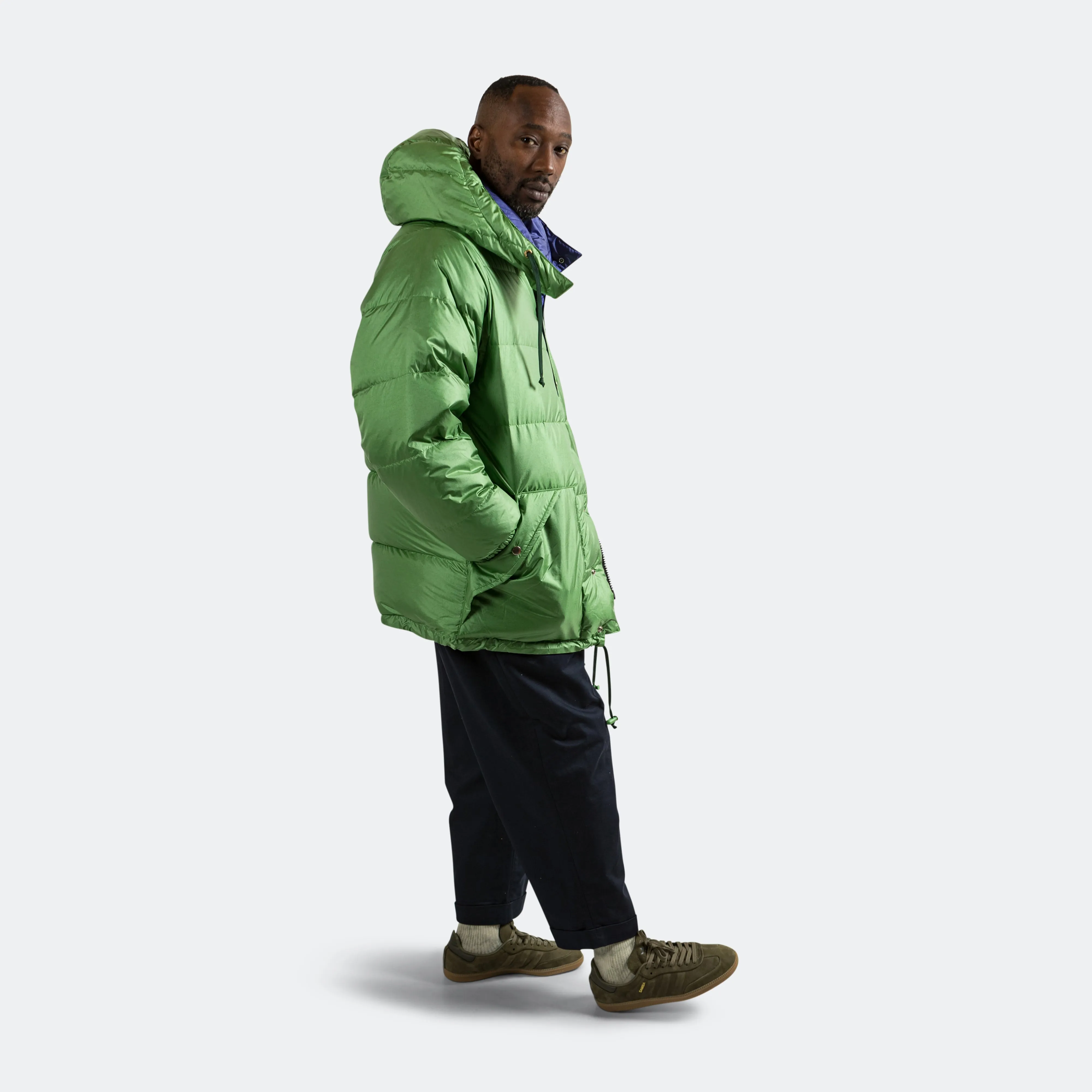 Beams Clothing Expedition Down Parka II - Kale/Eggplant