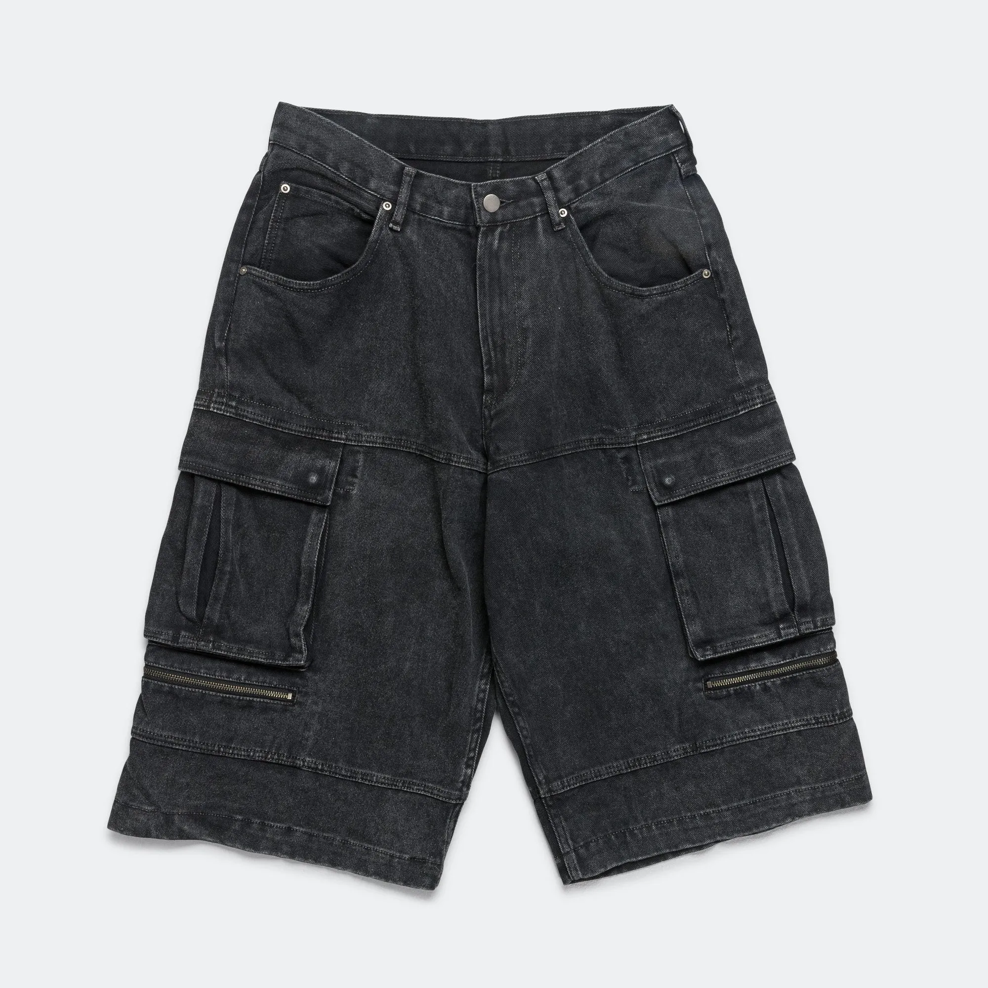 Beams Clothing Faded Cargo Shorts - Black