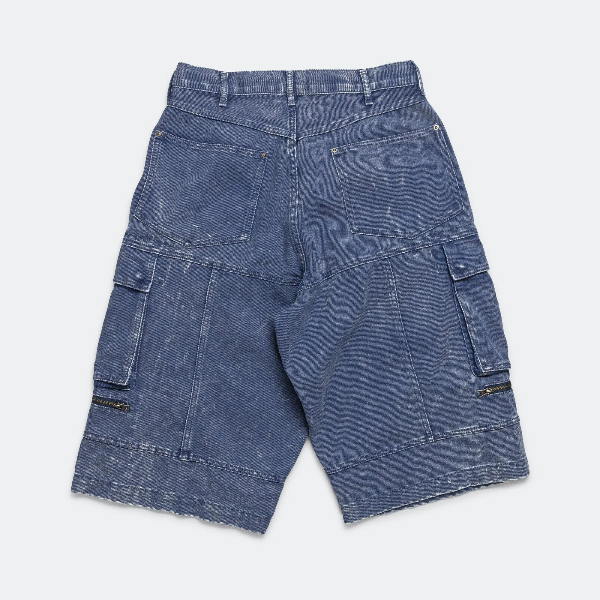 Beams Clothing Faded Cargo Shorts - Blue