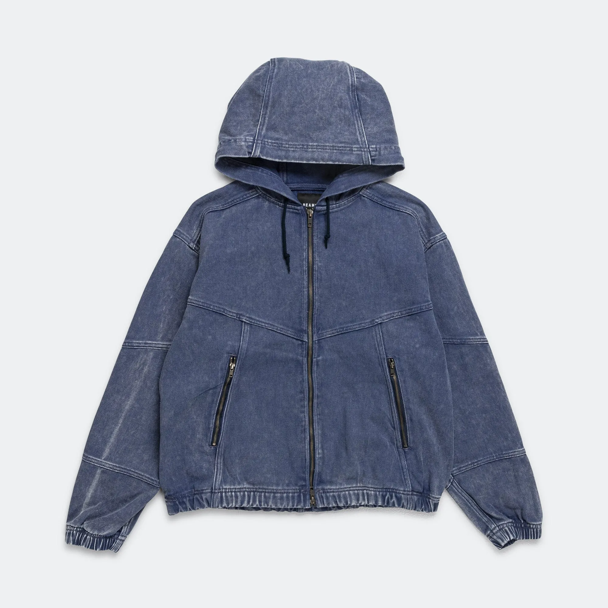 Beams Clothing Faded Zip-Up Blouson - Blue