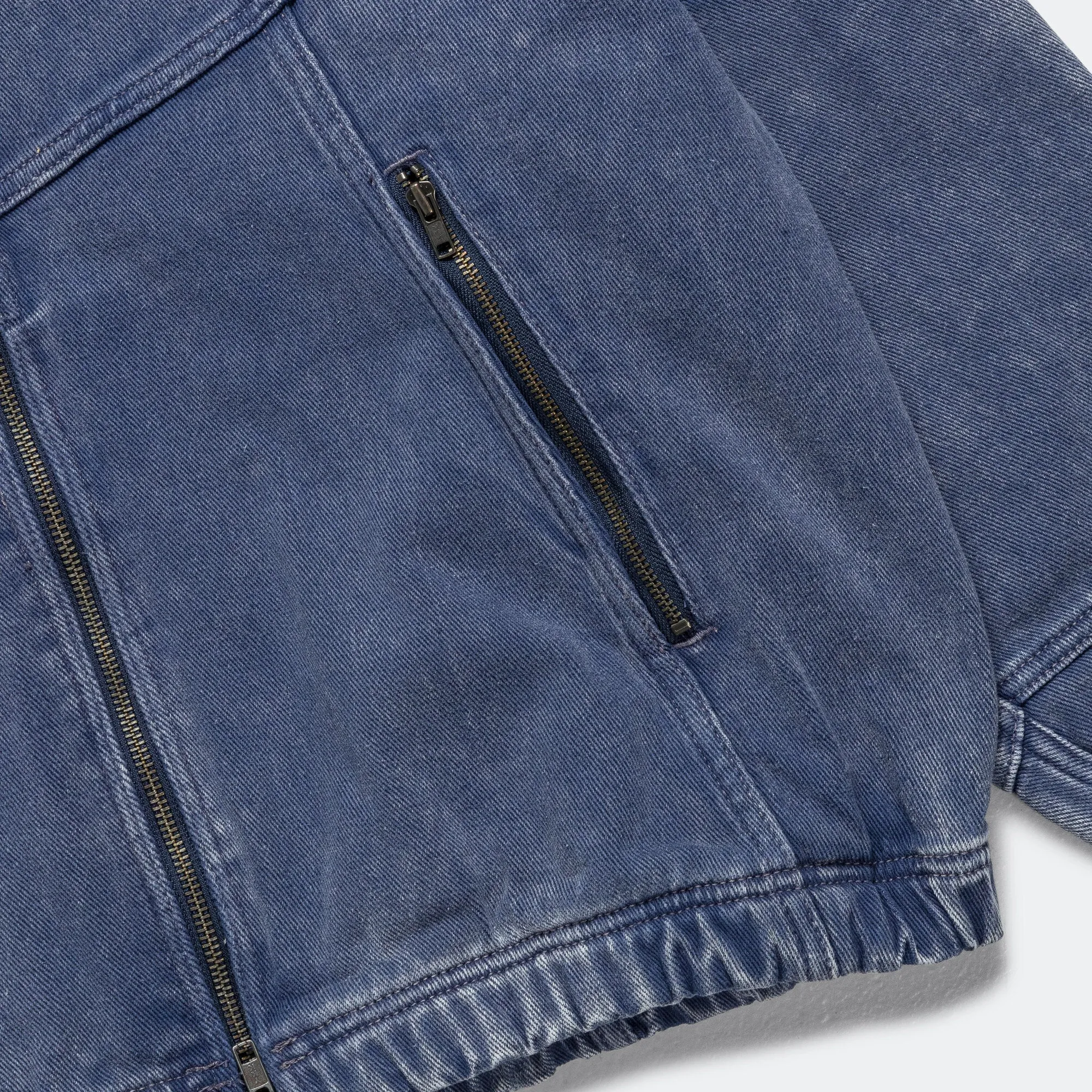 Beams Clothing Faded Zip-Up Blouson - Blue