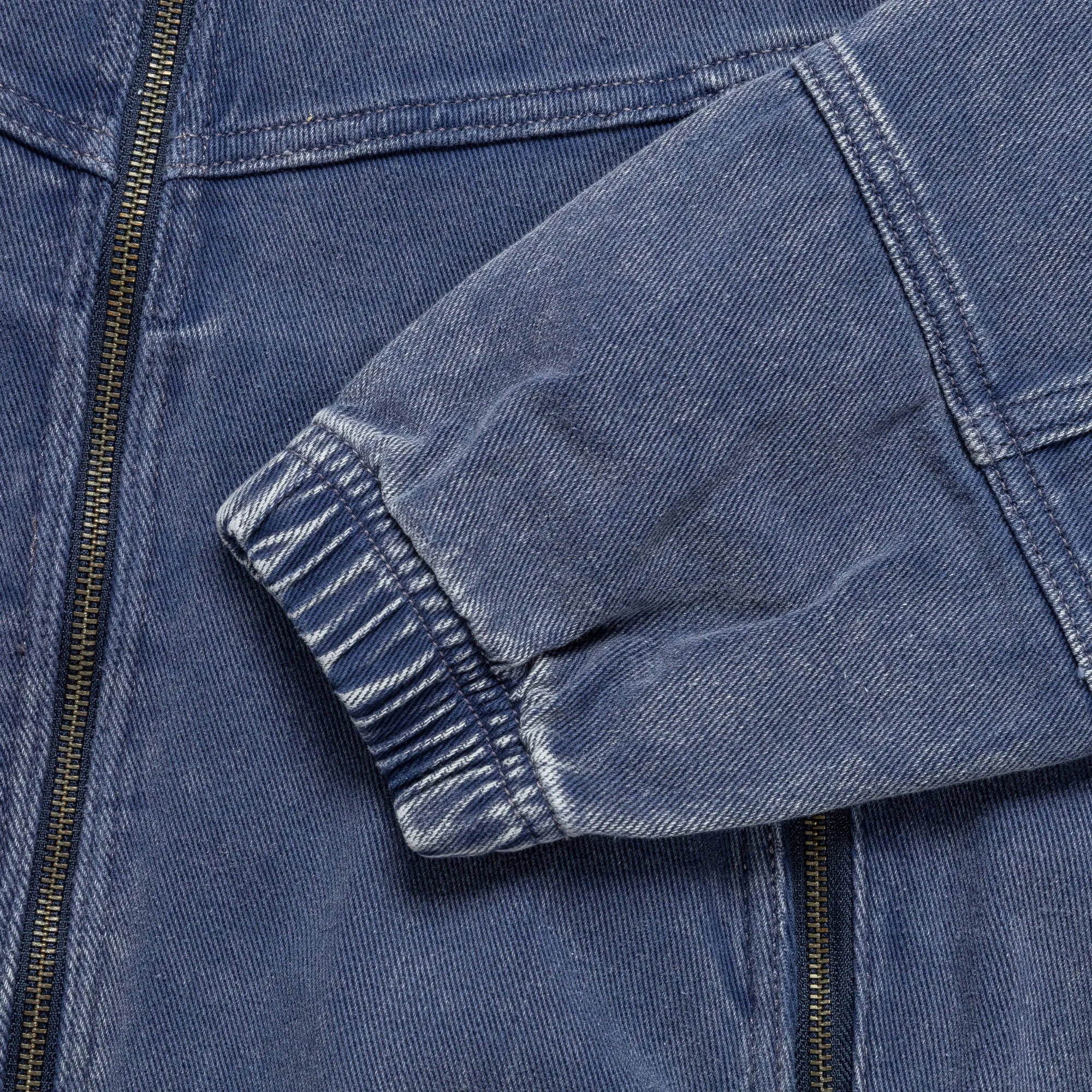 Beams Clothing Faded Zip-Up Blouson - Blue