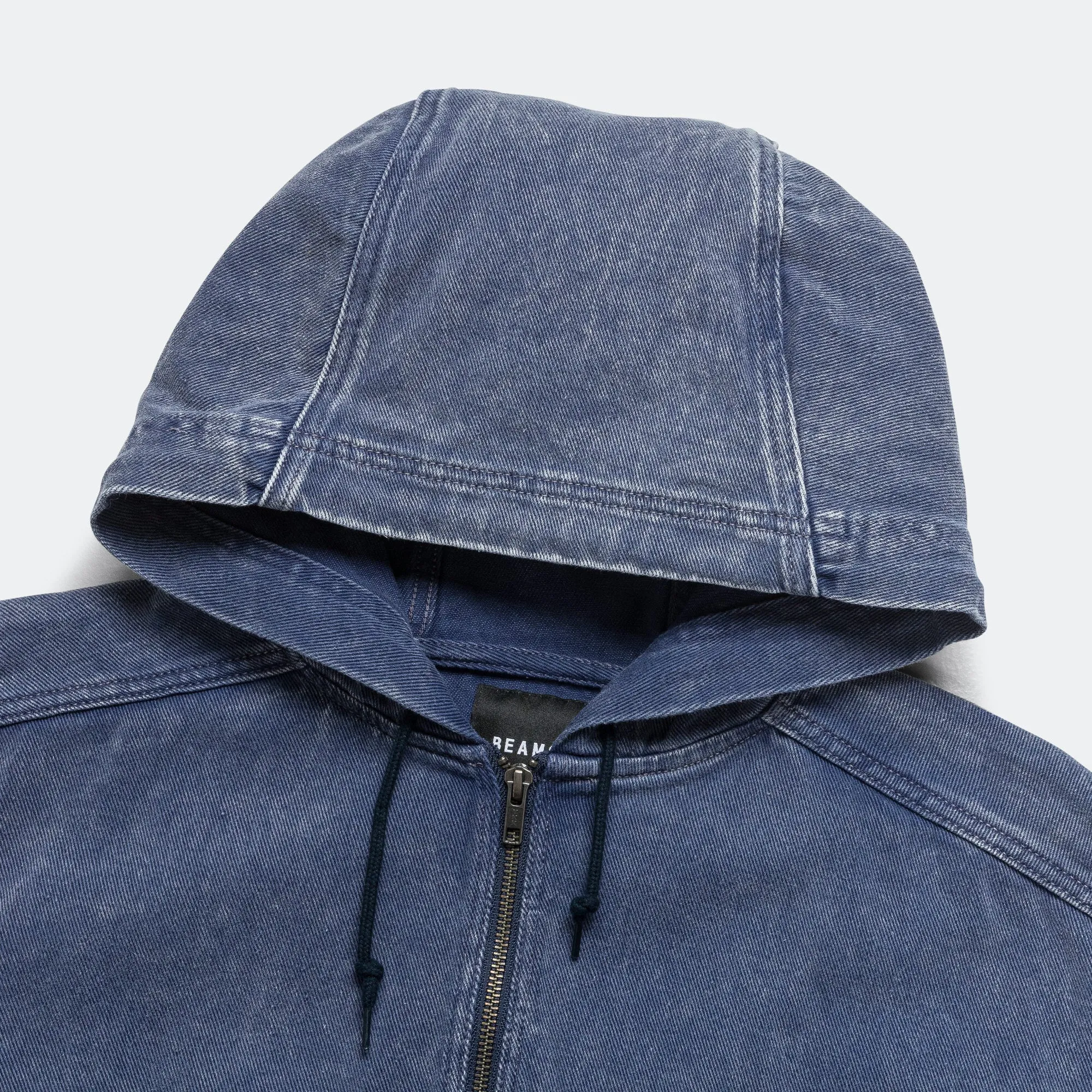 Beams Clothing Faded Zip-Up Blouson - Blue
