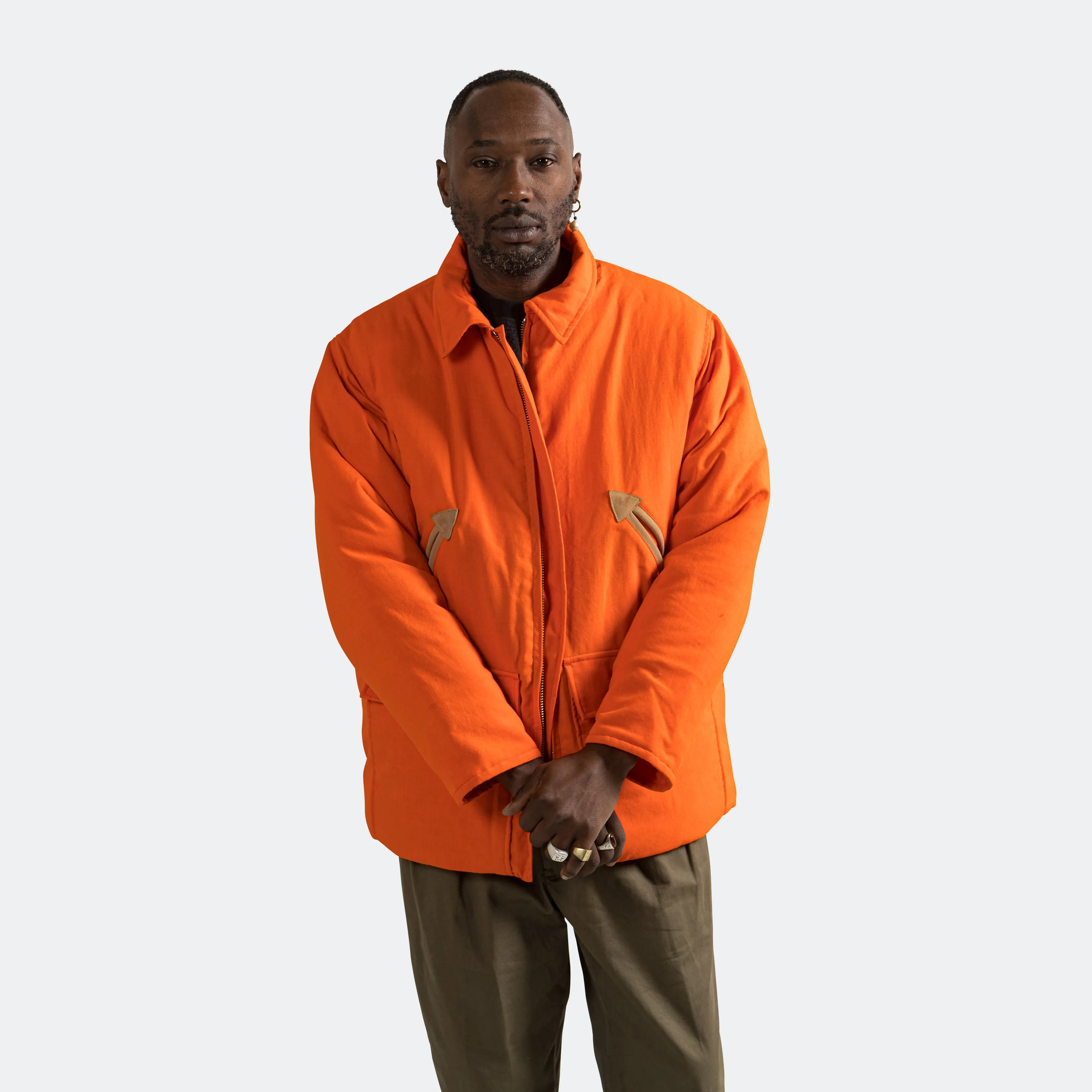 Beams Clothing Hunting Puff Jacket -  Orange