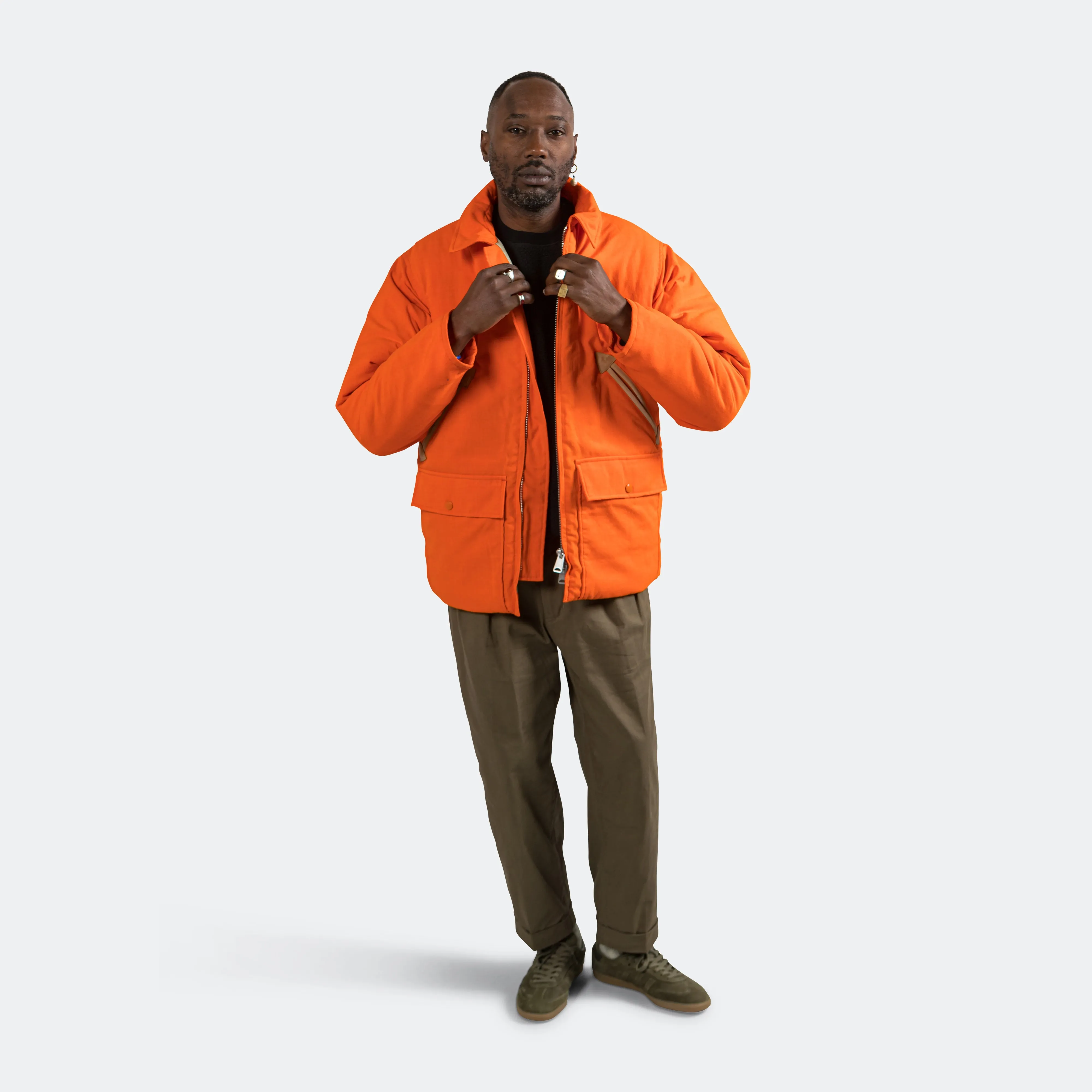 Beams Clothing Hunting Puff Jacket -  Orange