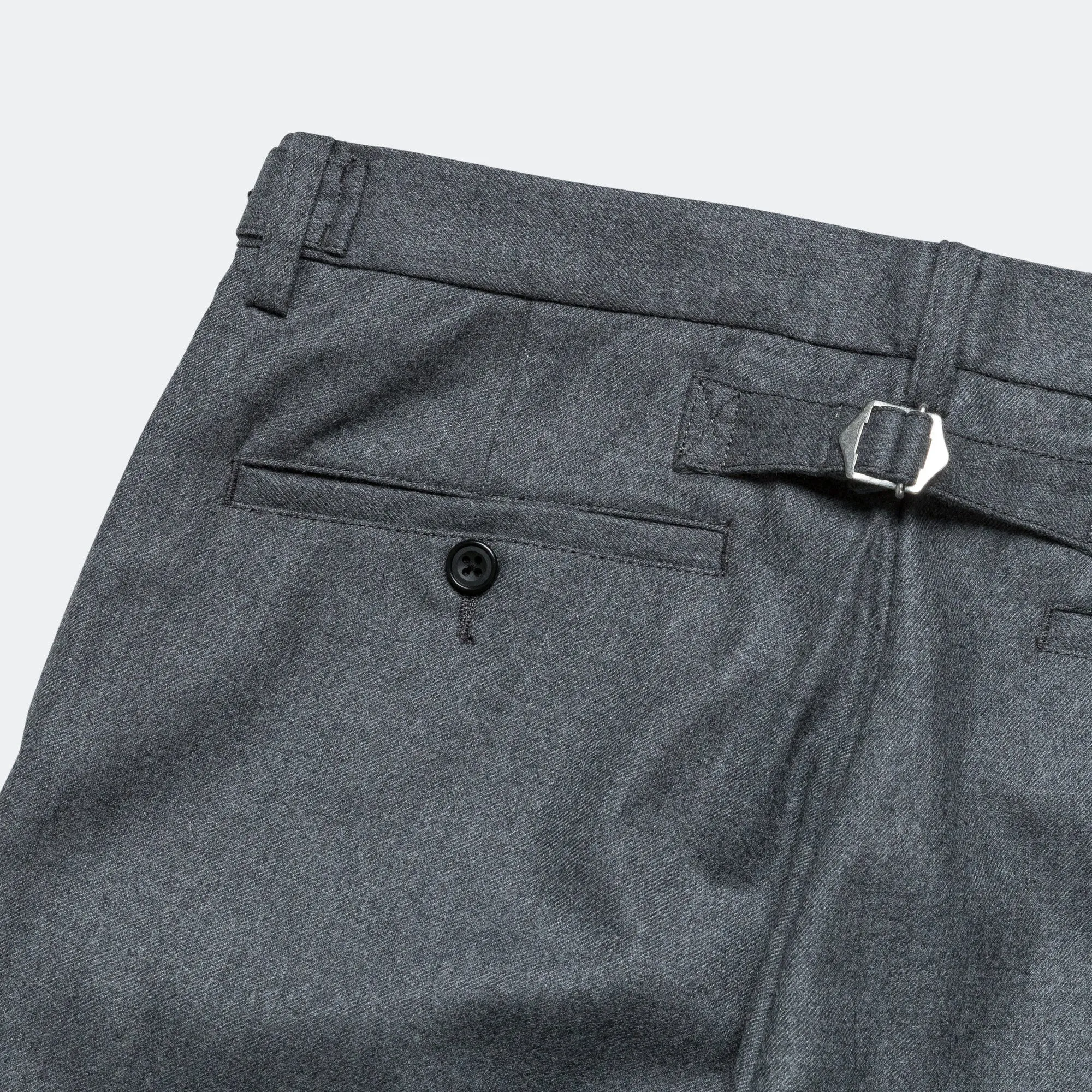 Beams Clothing IVY Trousers Ankle-Cut Flannel - Grey