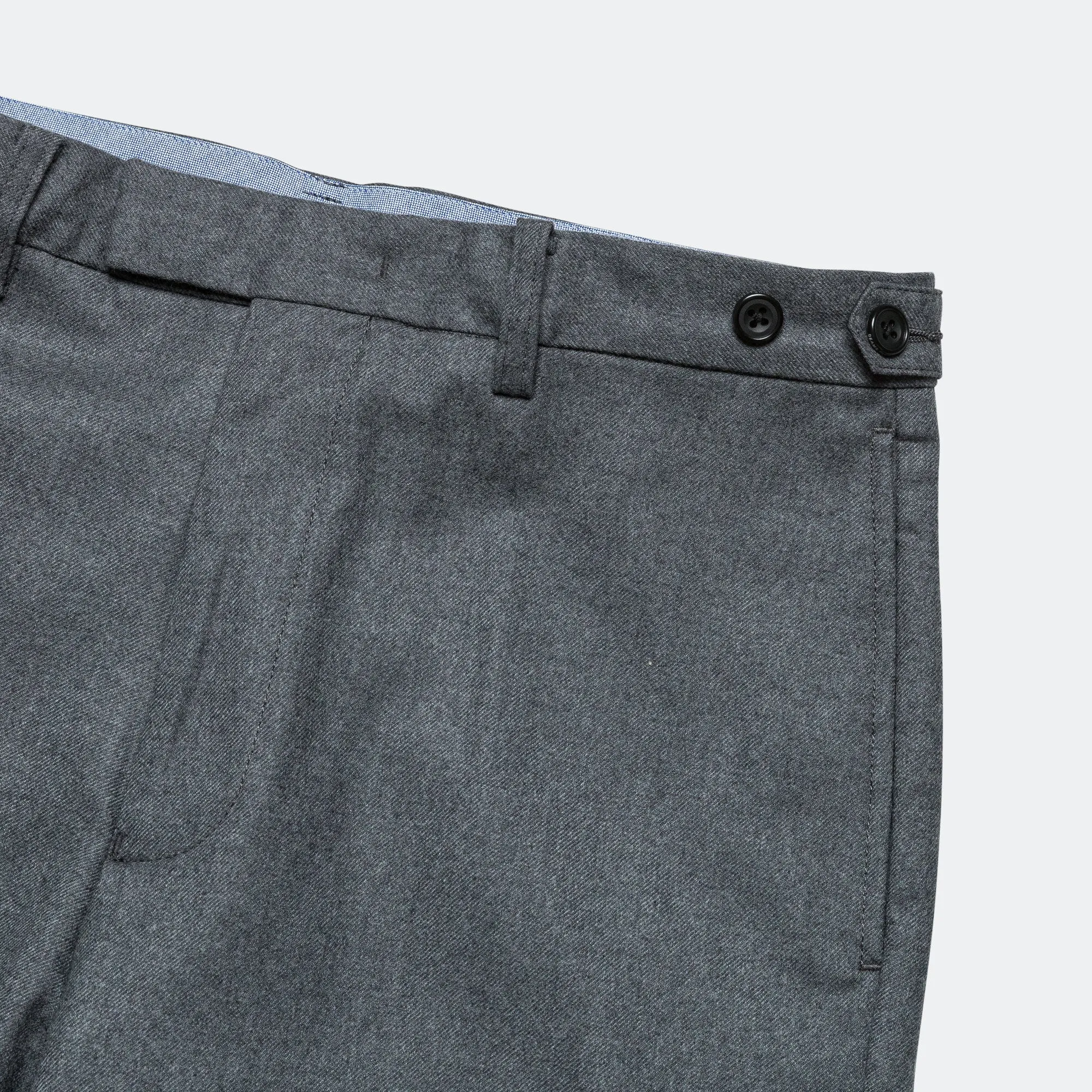 Beams Clothing IVY Trousers Ankle-Cut Flannel - Grey