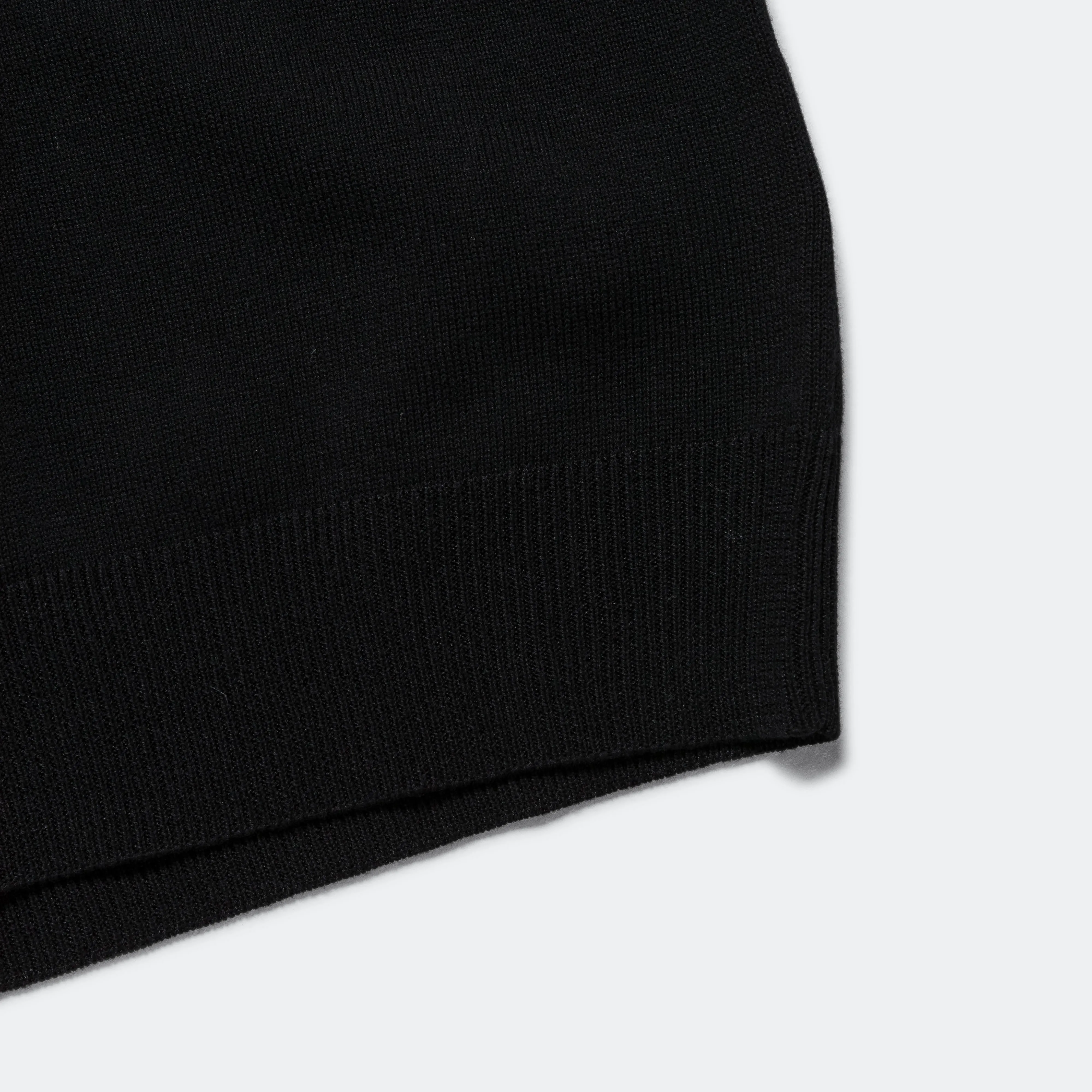 Beams Clothing Knit Polo 12G - Black
