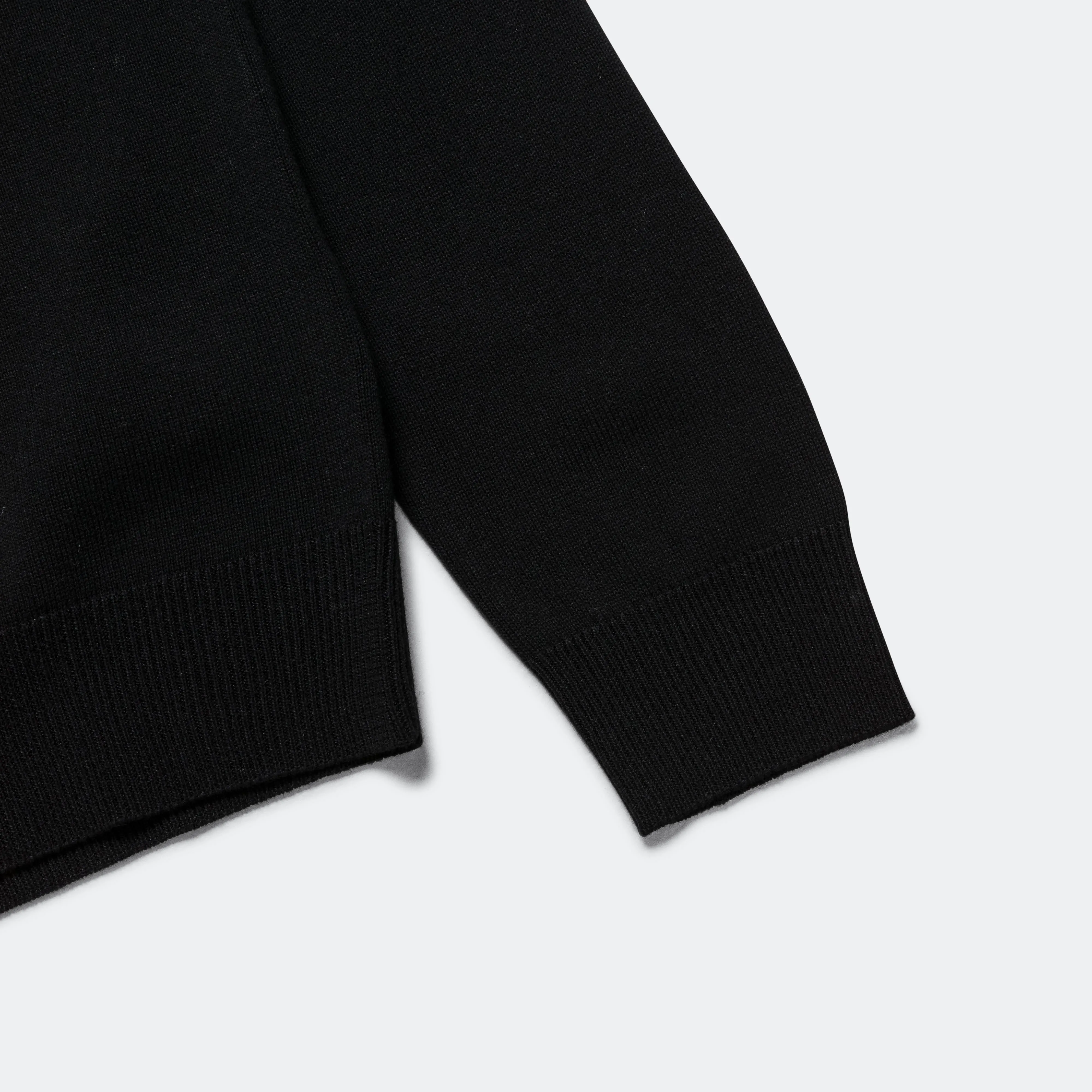 Beams Clothing Knit Polo 12G - Black