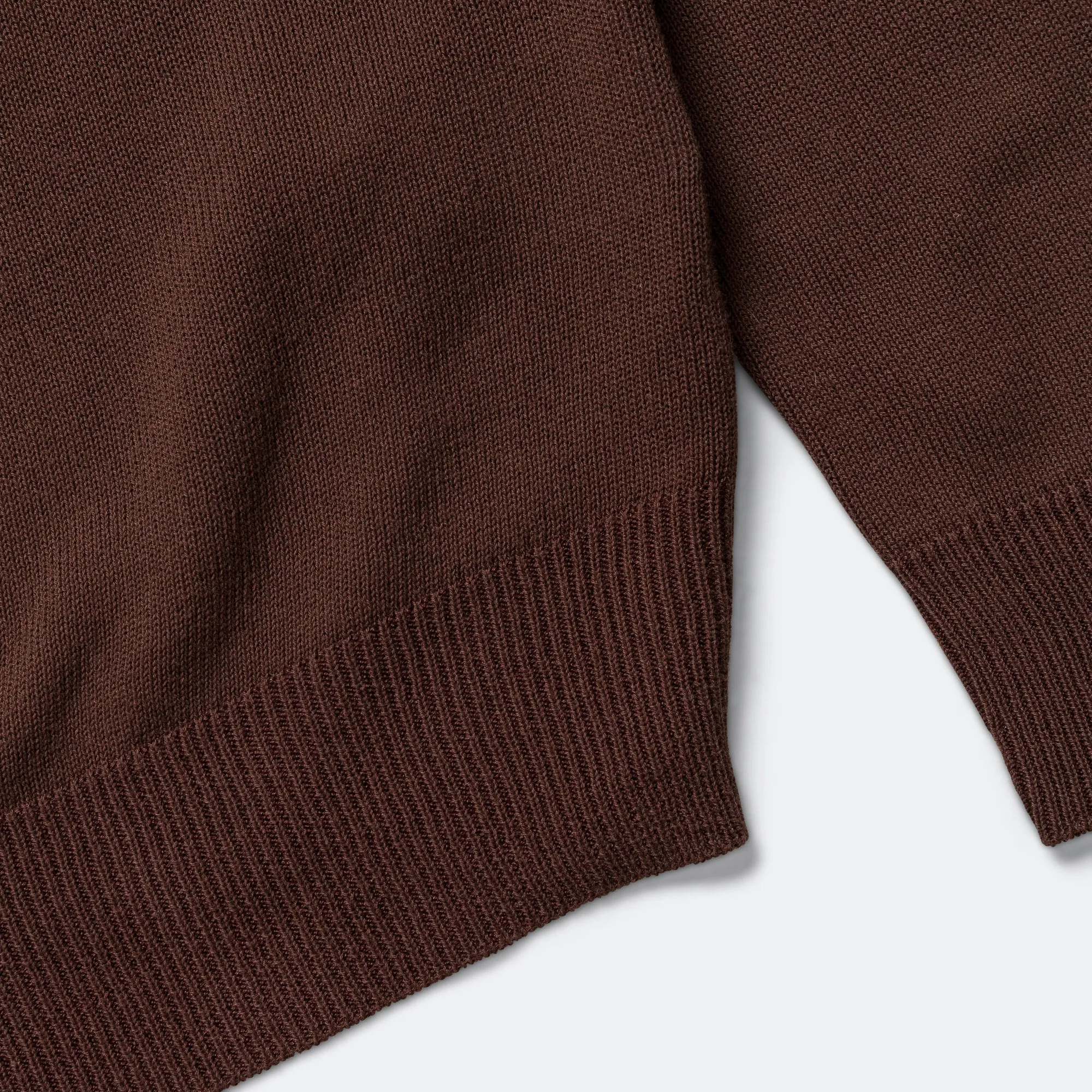 Beams Clothing Knit Polo 12G - Brown