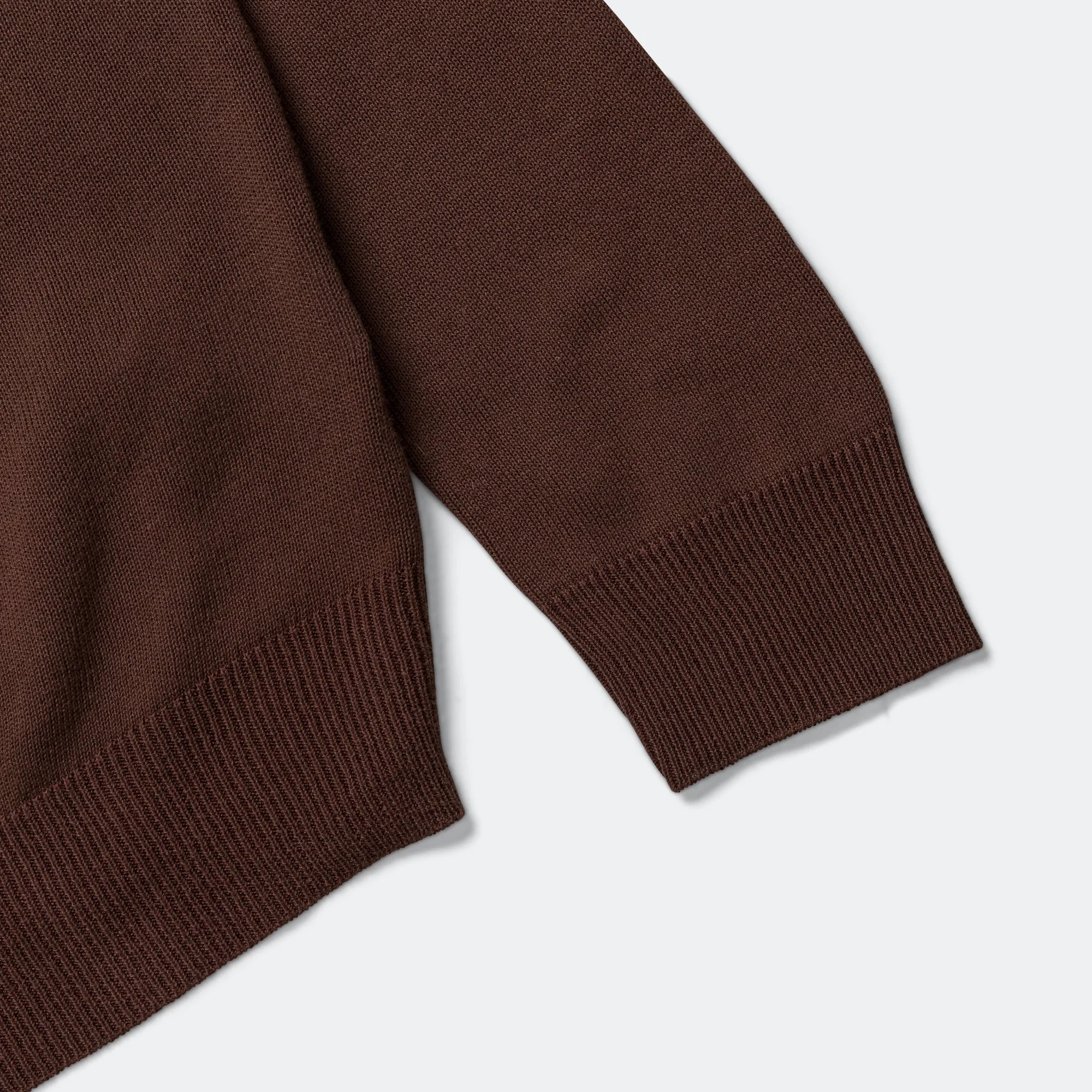 Beams Clothing Knit Polo 12G - Brown