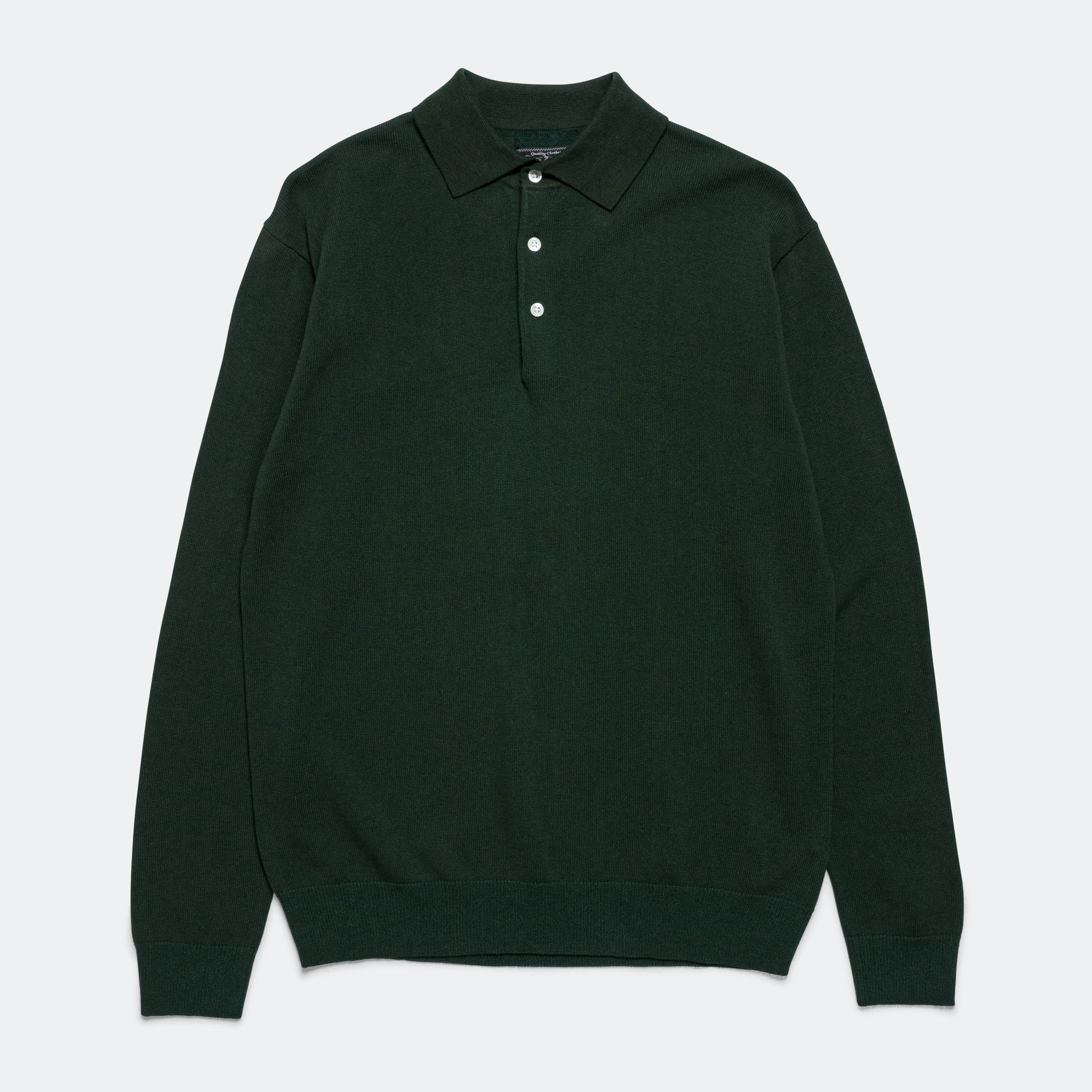 Beams Clothing Knit Polo 12G - Green