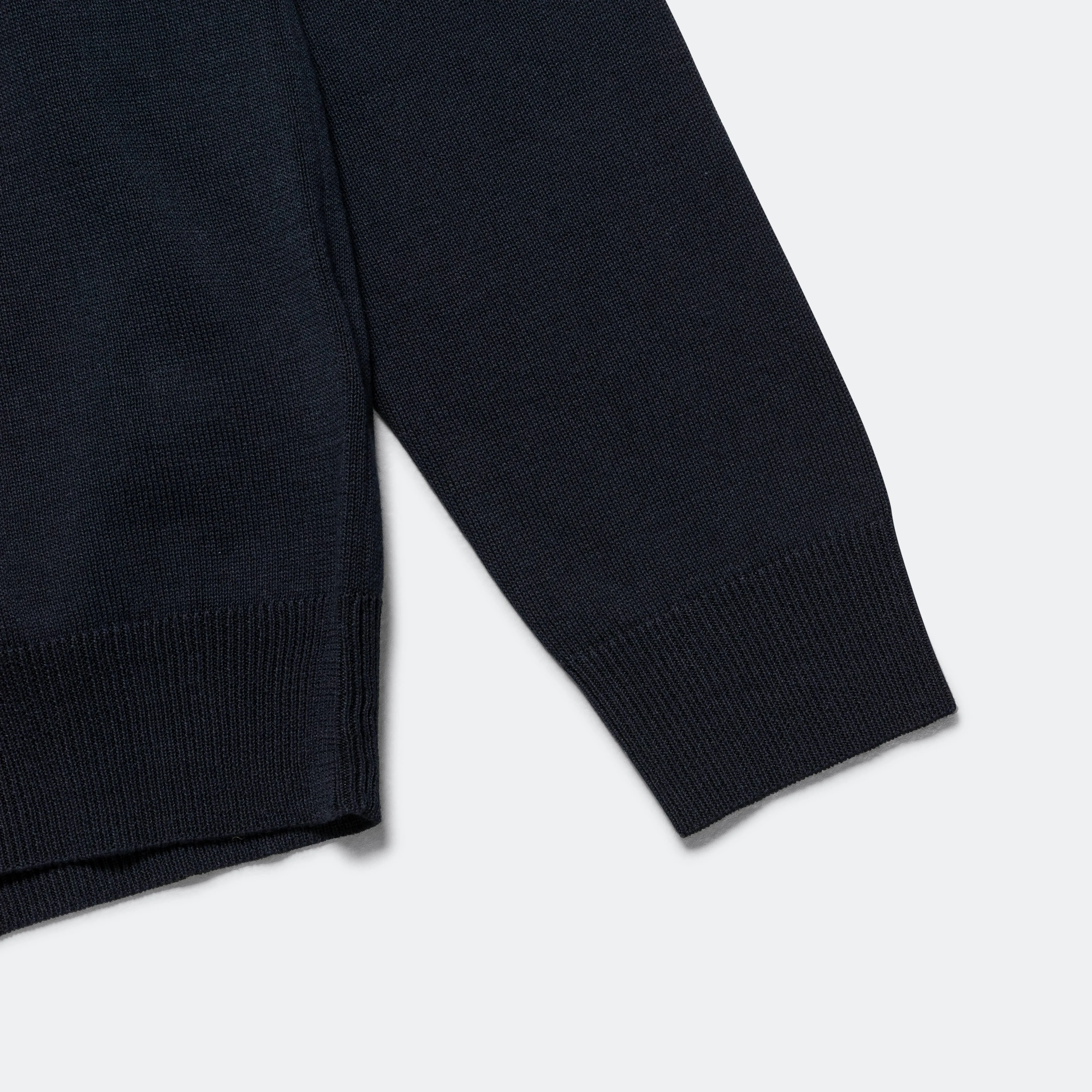 Beams Clothing Knit Polo 12G - Navy