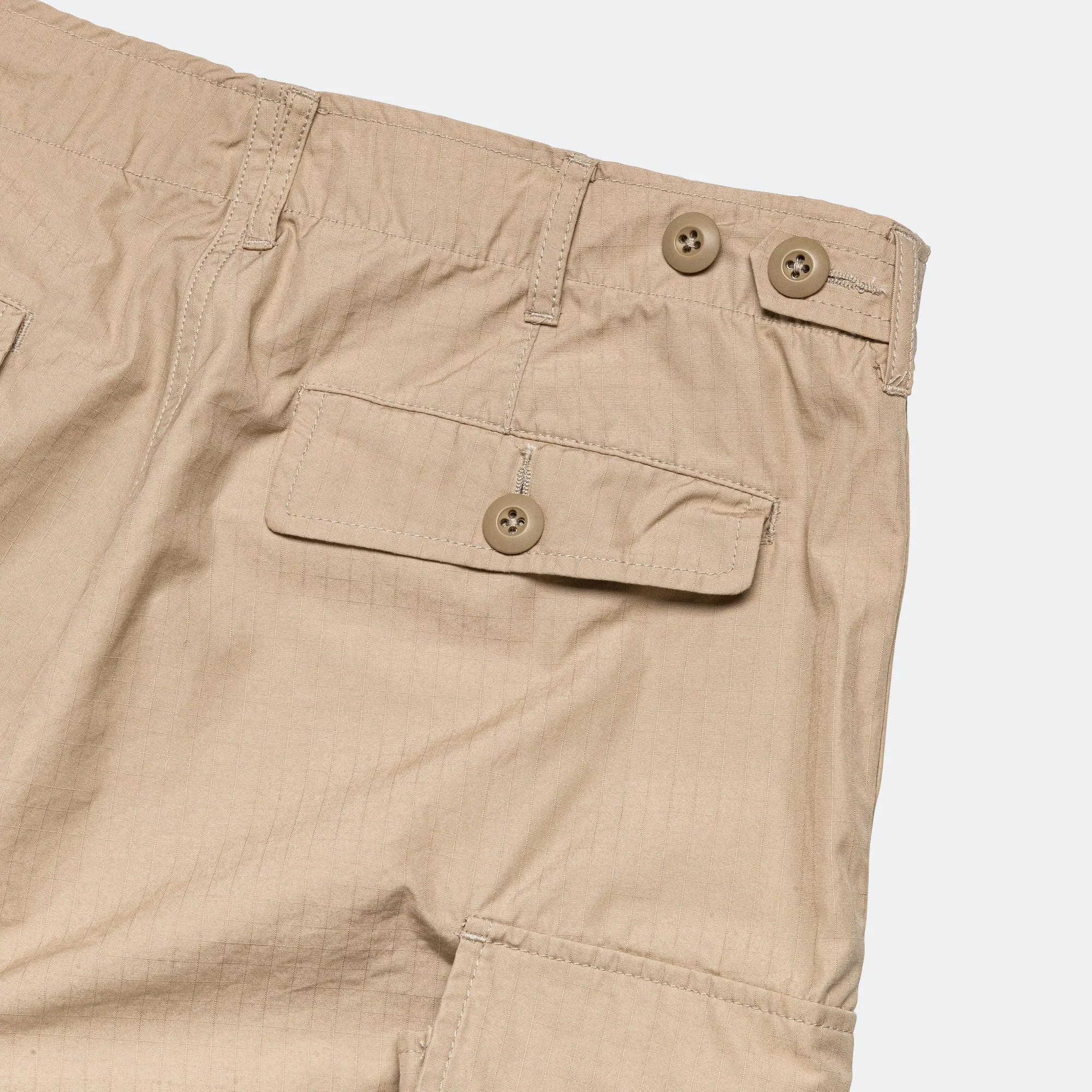 Beams Clothing MIL 6Pockets 80/3 Rip Stop - Beige