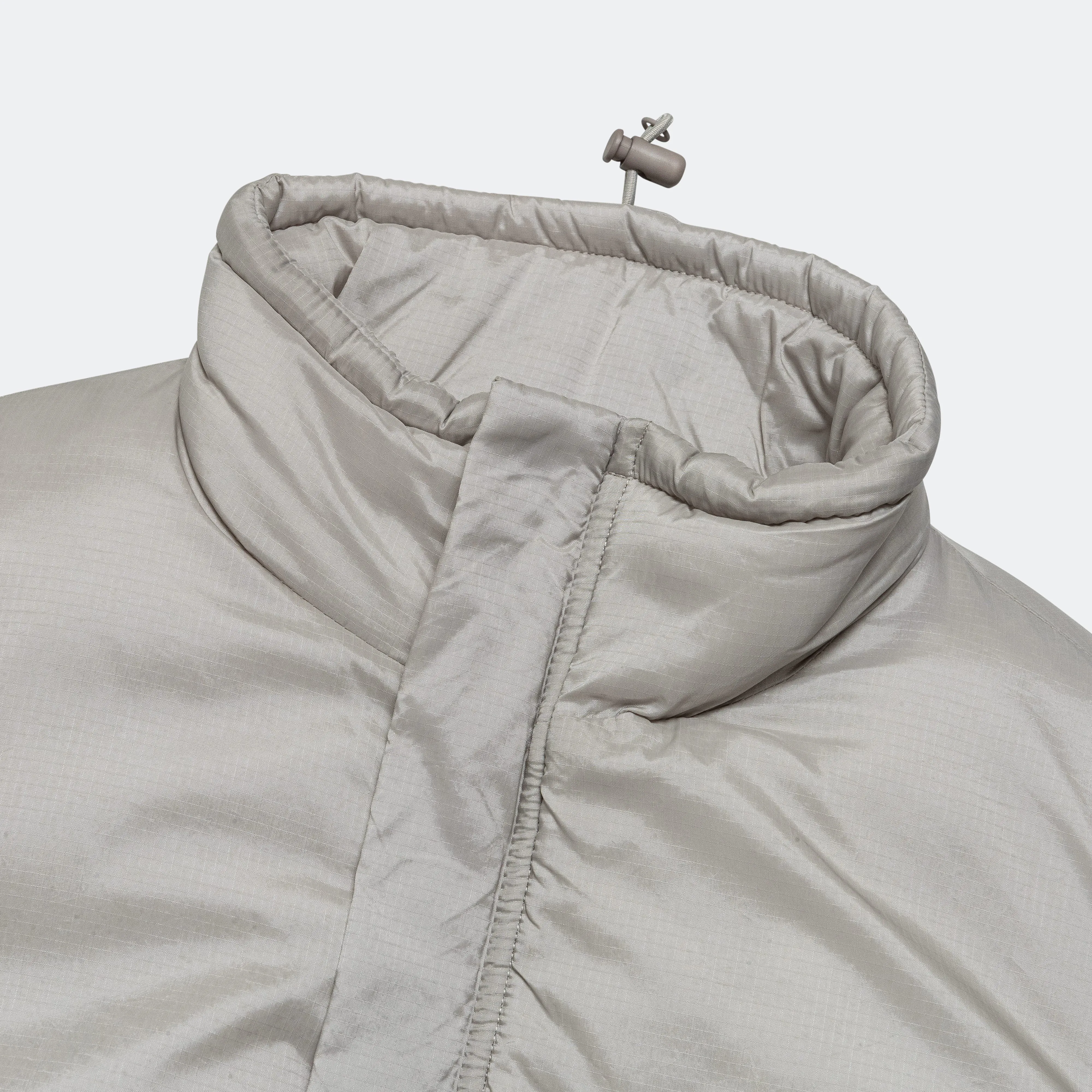 Beams Clothing MIL Puff Vest Nylon Rip Stop - Grey