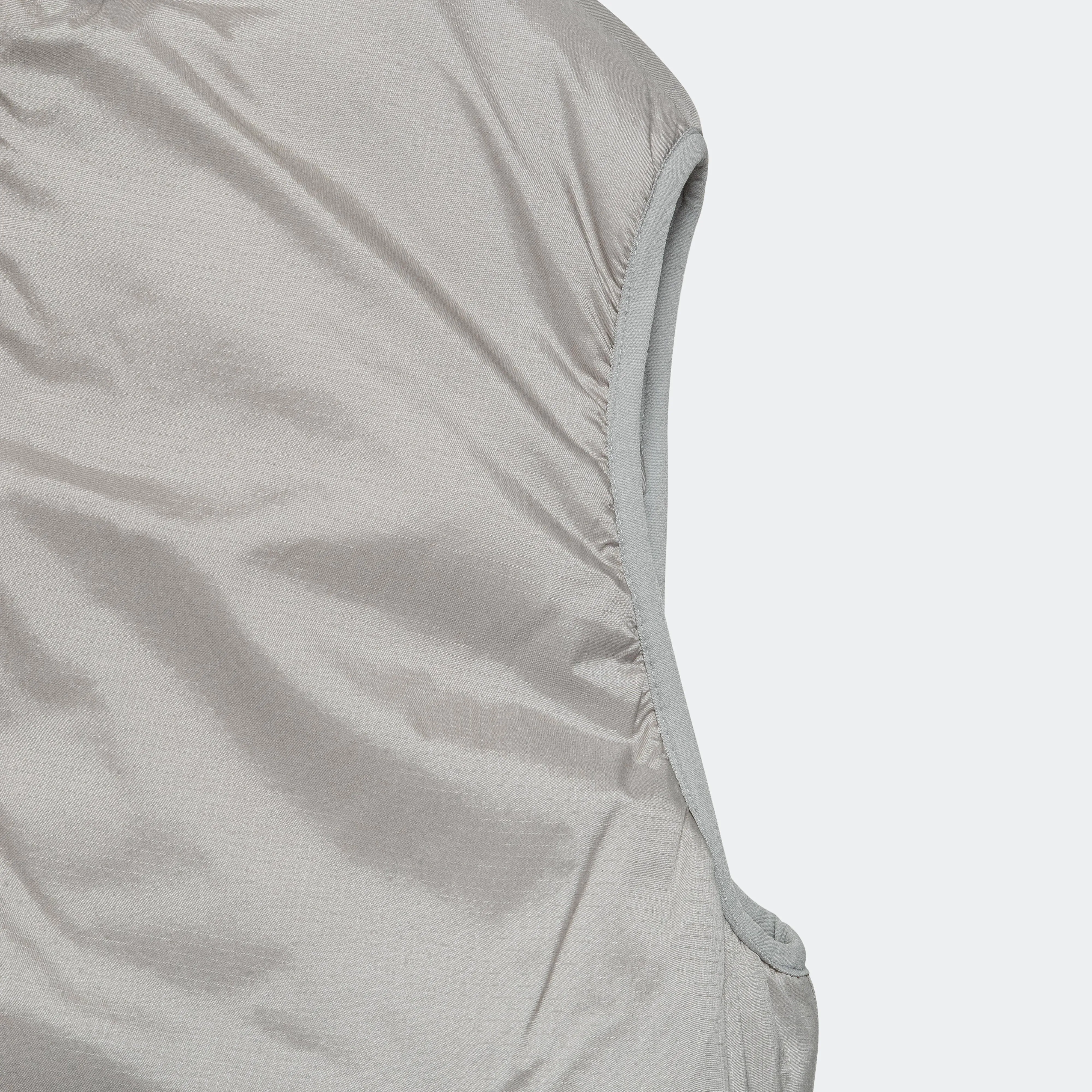 Beams Clothing MIL Puff Vest Nylon Rip Stop - Grey