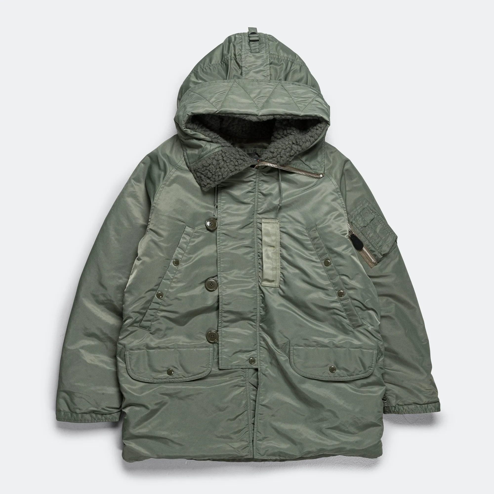 Beams Clothing MIL Type N-3B Down - Sage