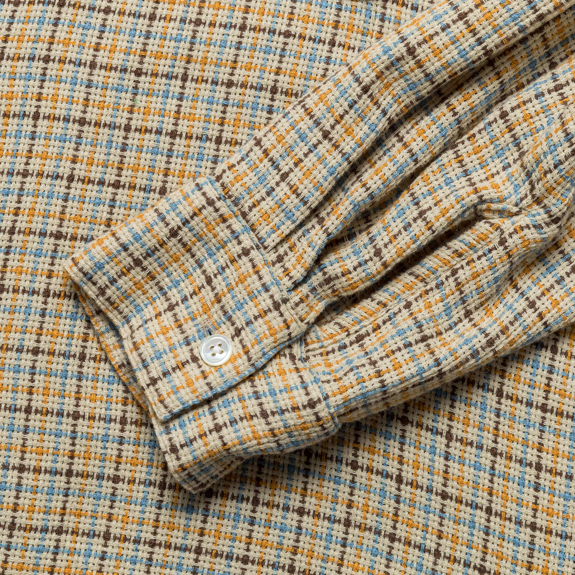 Beams Clothing Open B.D. Gunclub Mesh Shirt - Beige