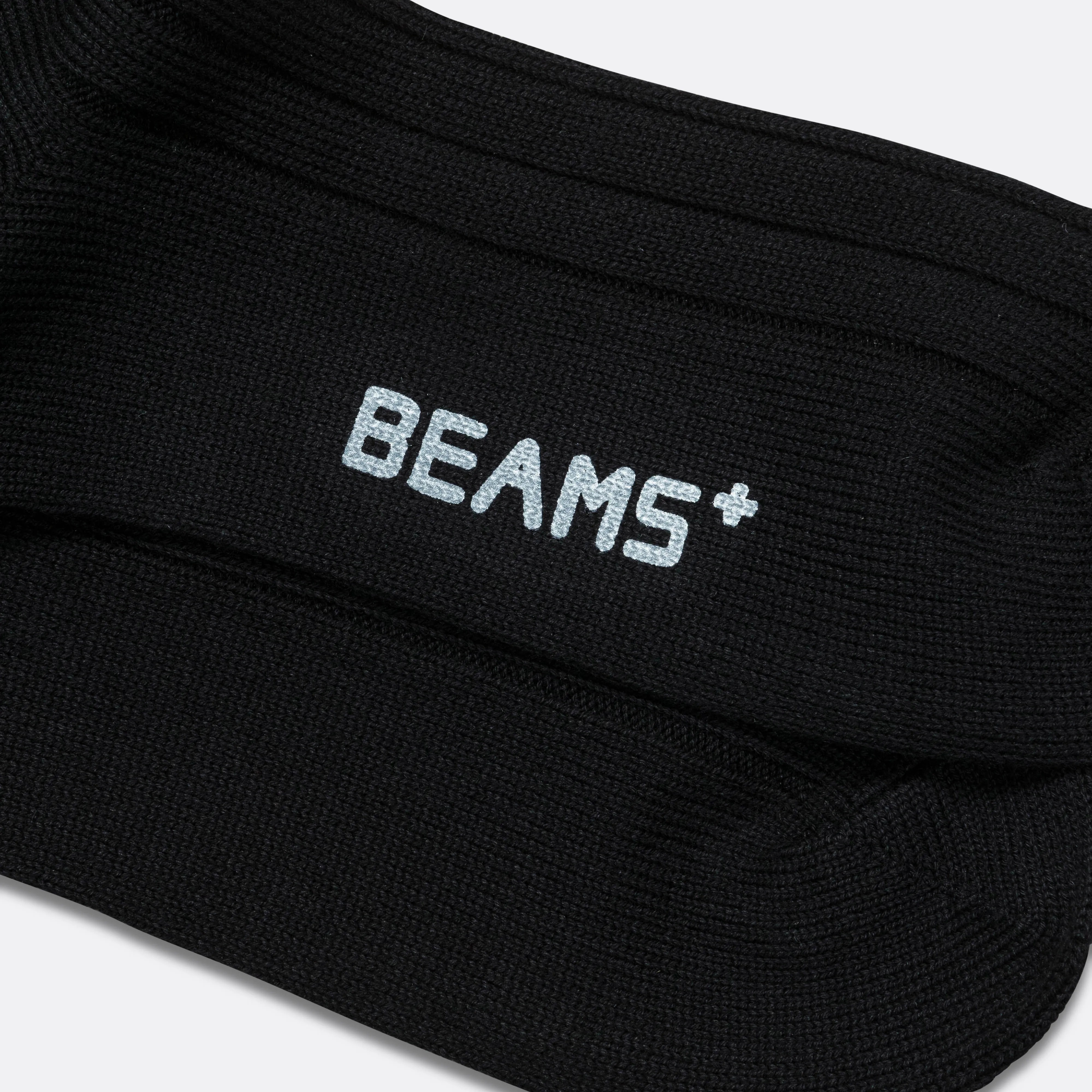 Beams Clothing Solid Rib Socks - Black