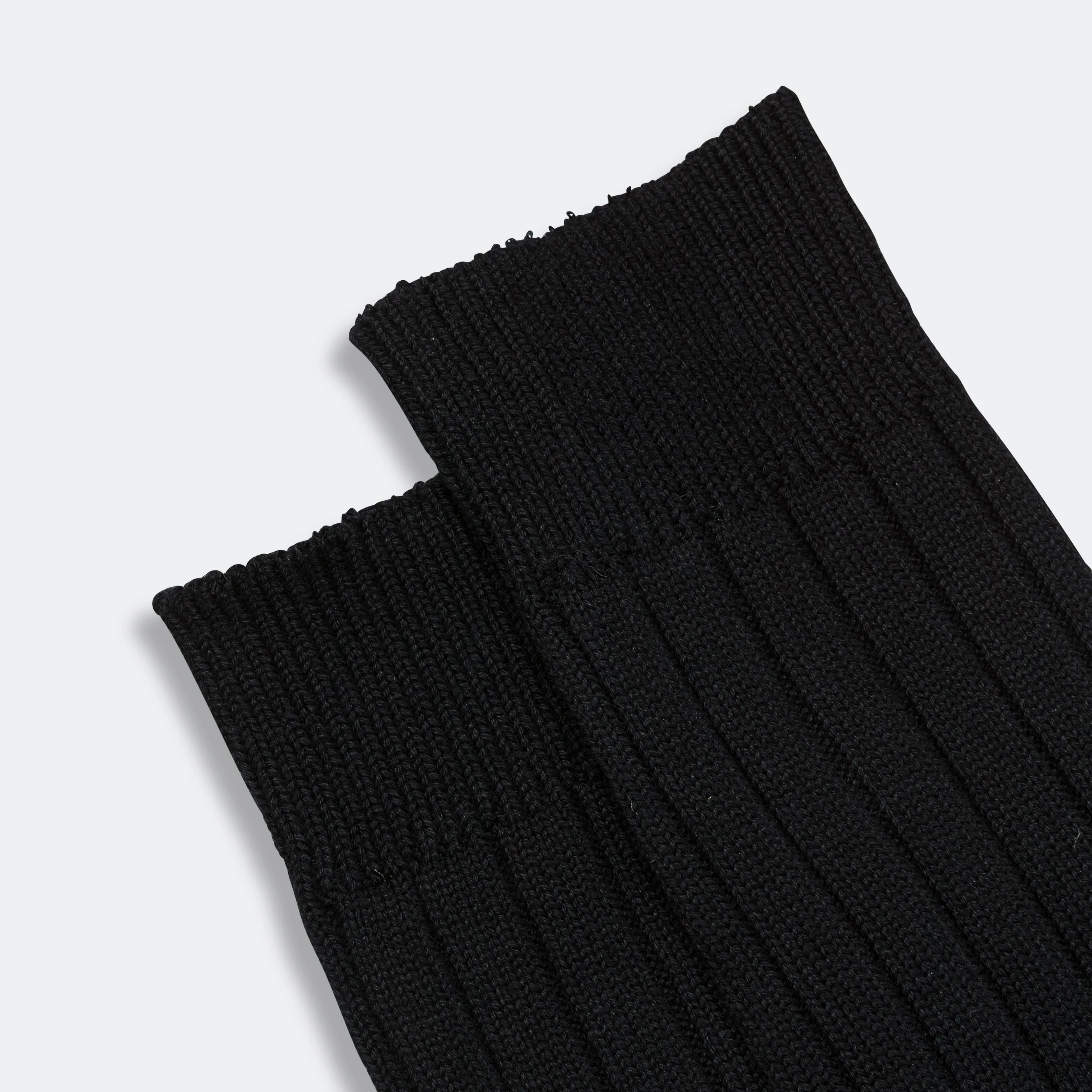 Beams Clothing Solid Rib Socks - Black