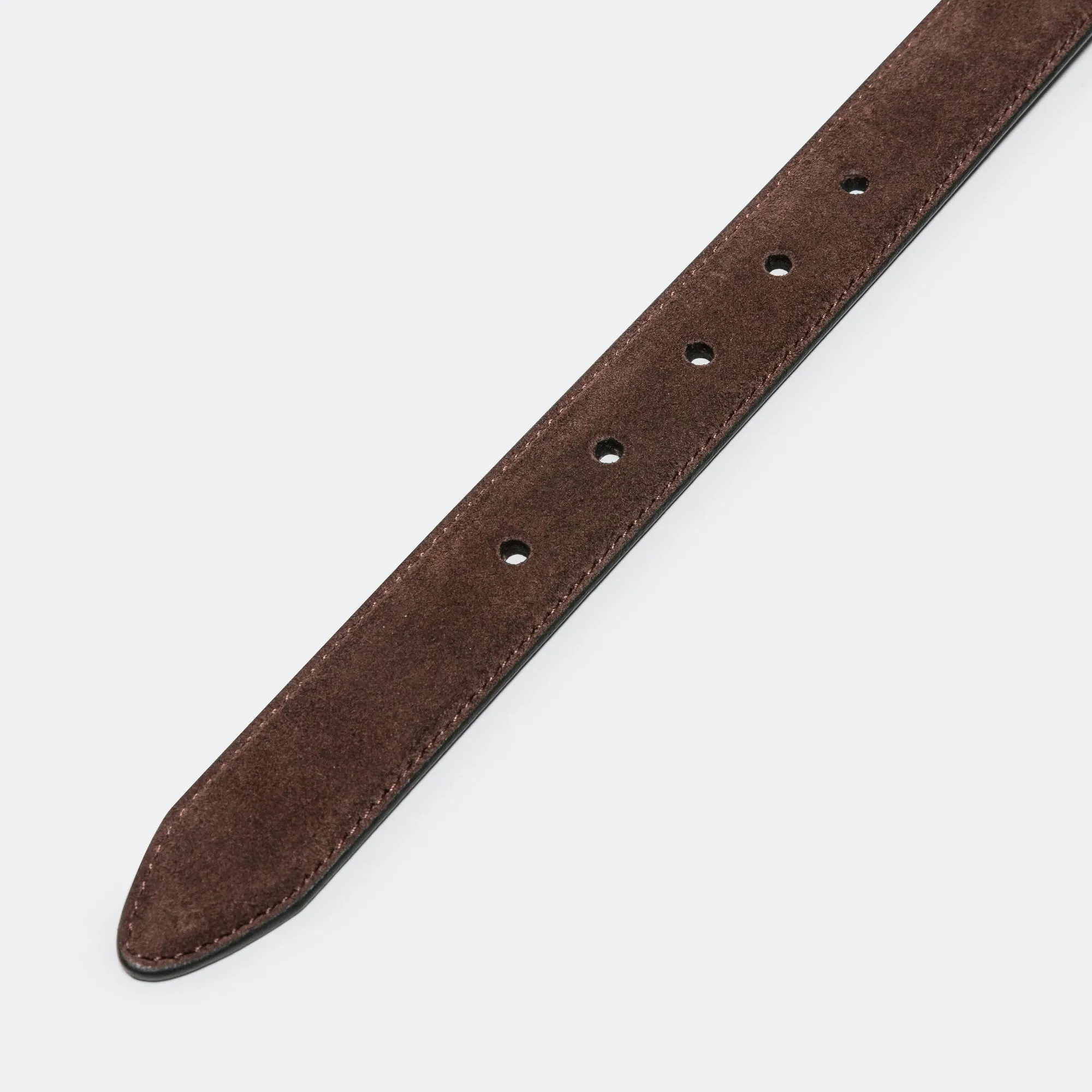 Beams Clothing Suede Belt - Dark Brown