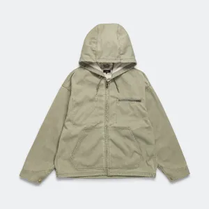Beams Clothing Tech Duck Hooded Jacket - Greige