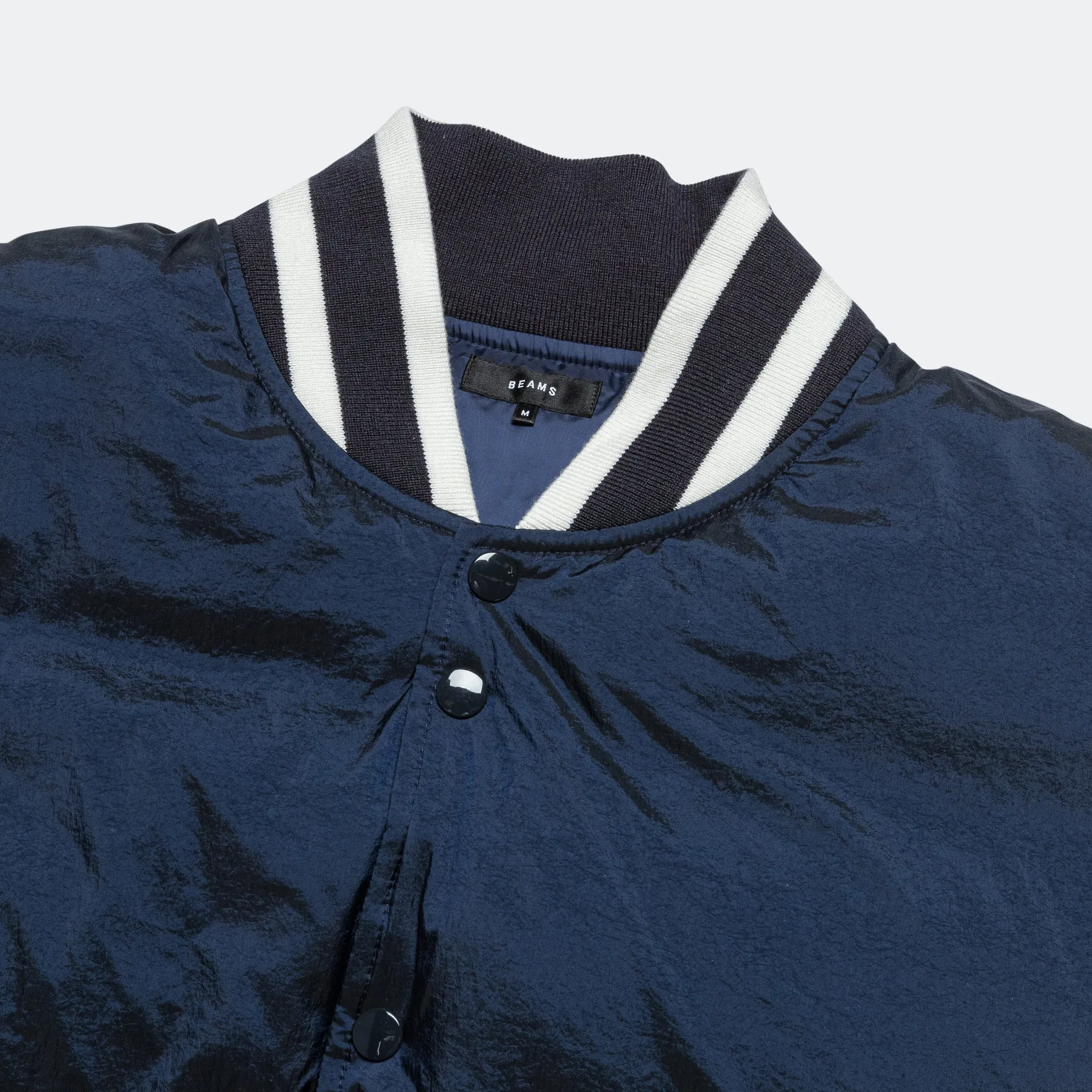 Beams Clothing Varsity Down Jacket - Navy