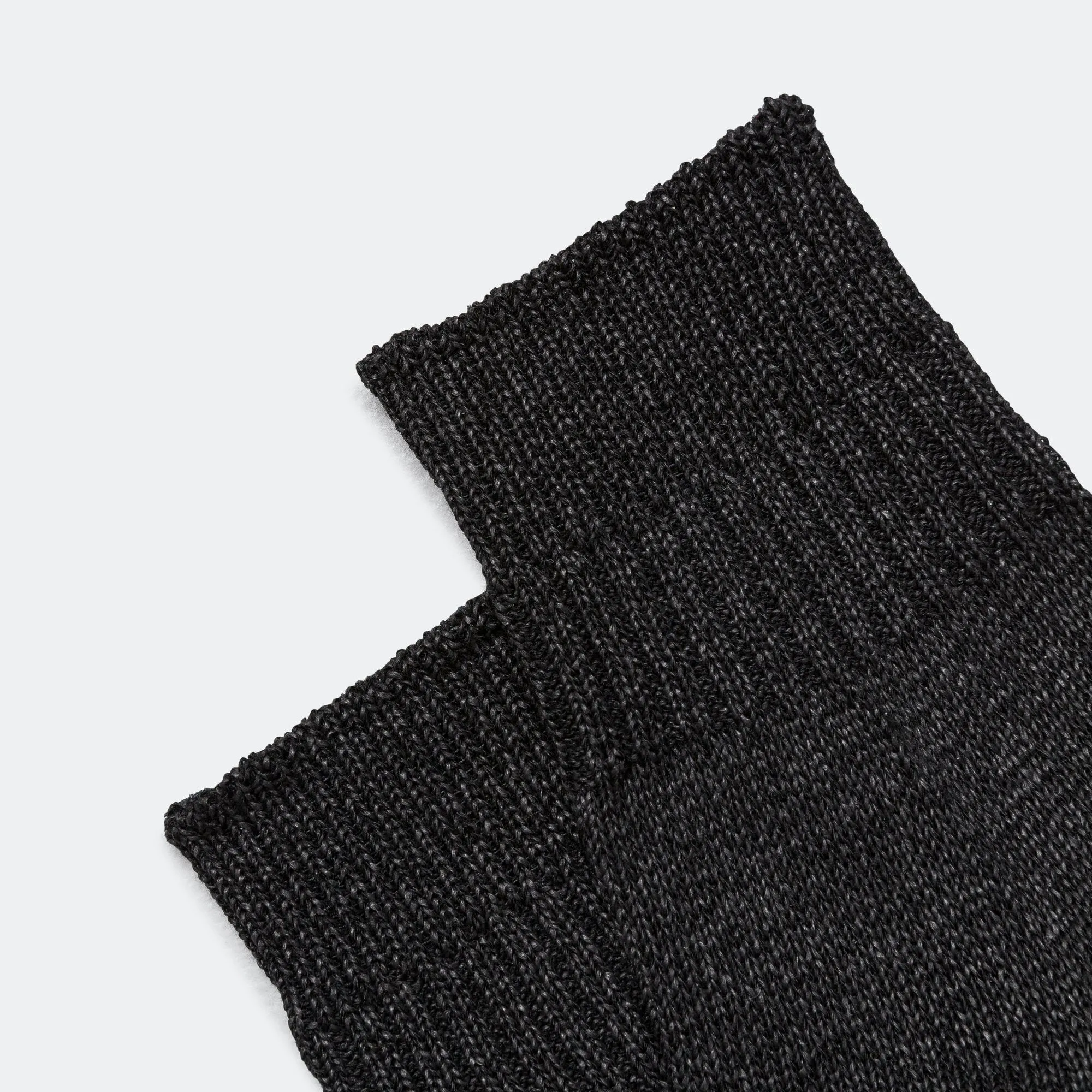 Beams Clothing WASHI Short Rib Socks - Black