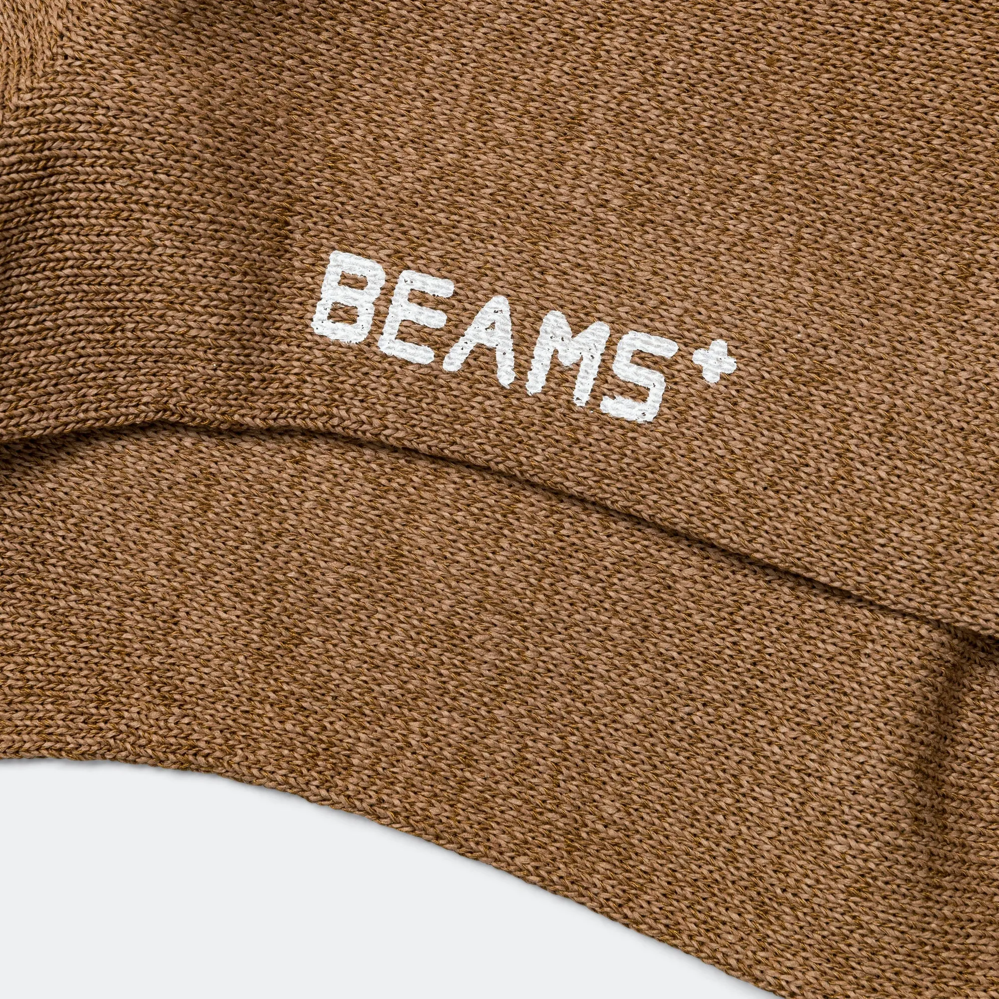 Beams Clothing WASHI Short Rib Socks - Brown