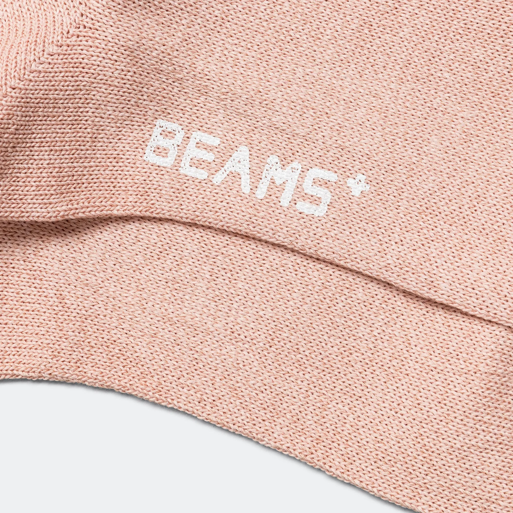 Beams Clothing WASHI Short Rib Socks - Rose